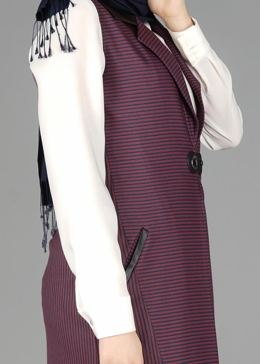 Tesettür giyim LACİVERT 4989 YELEK