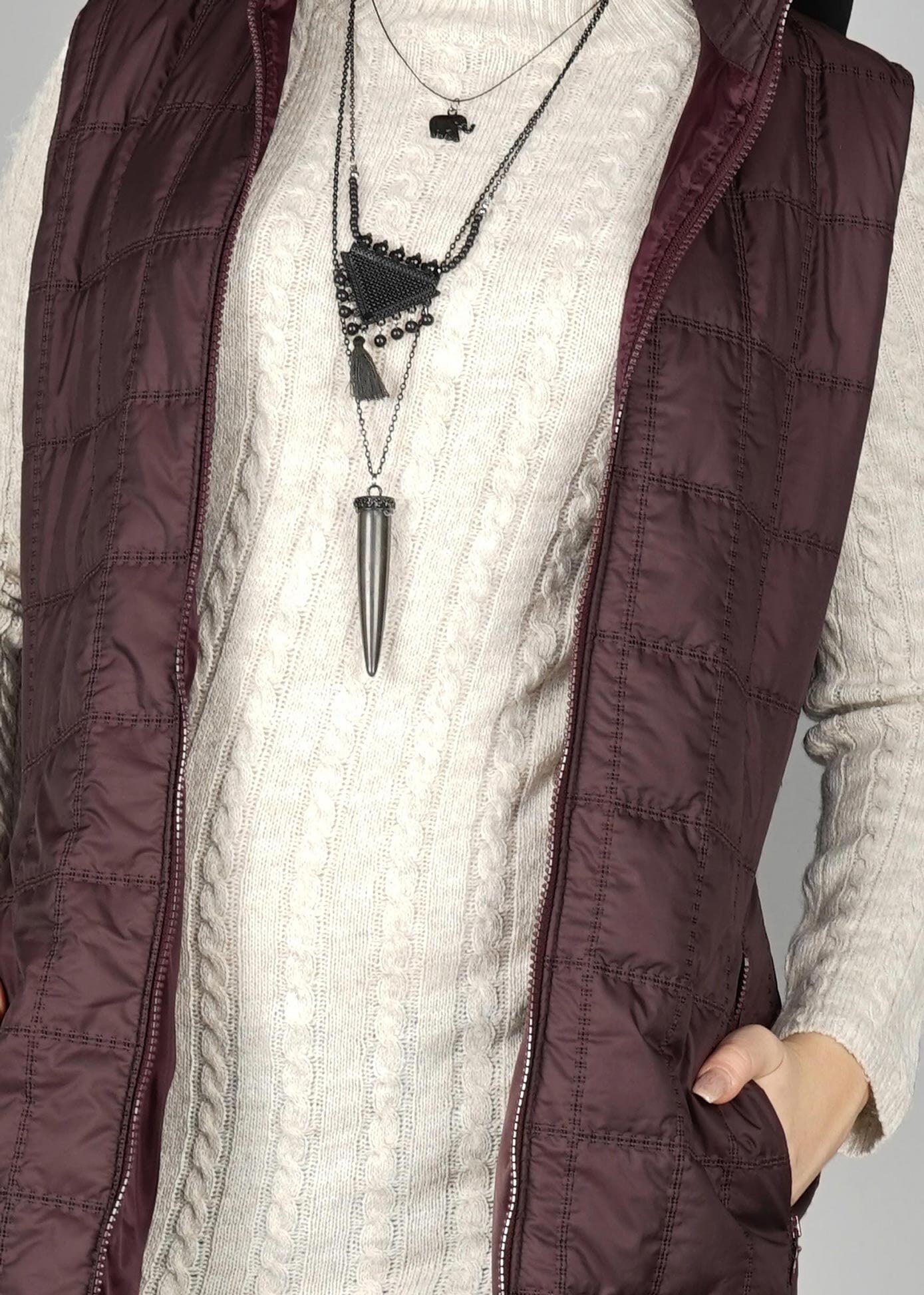 Tesettür giyim MÜRDÜM 9428 YELEK