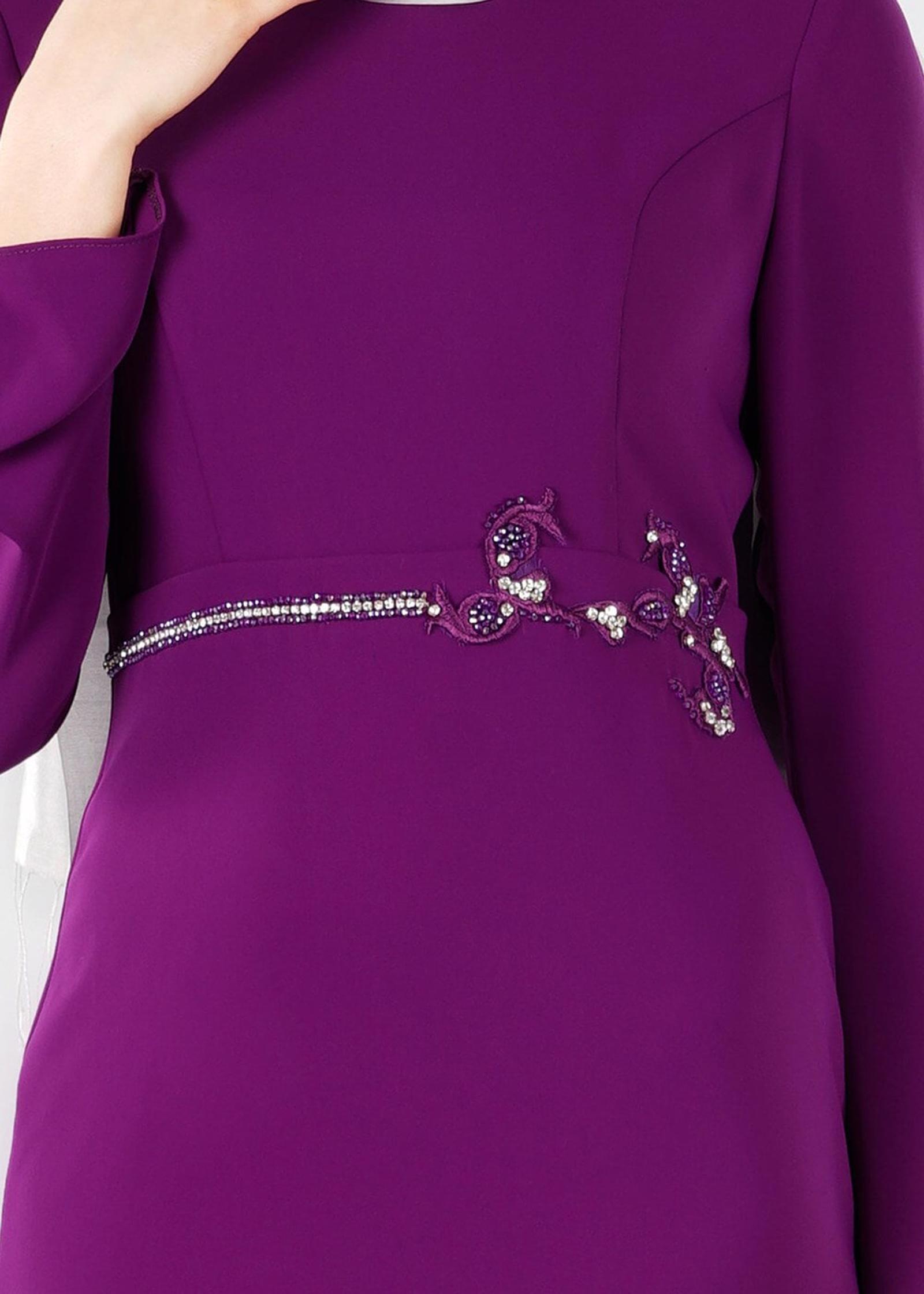 Tesettür giyim MOR 5308 ADRİNA 55587 TESETTÜR ABİYE 38/44 TEK38