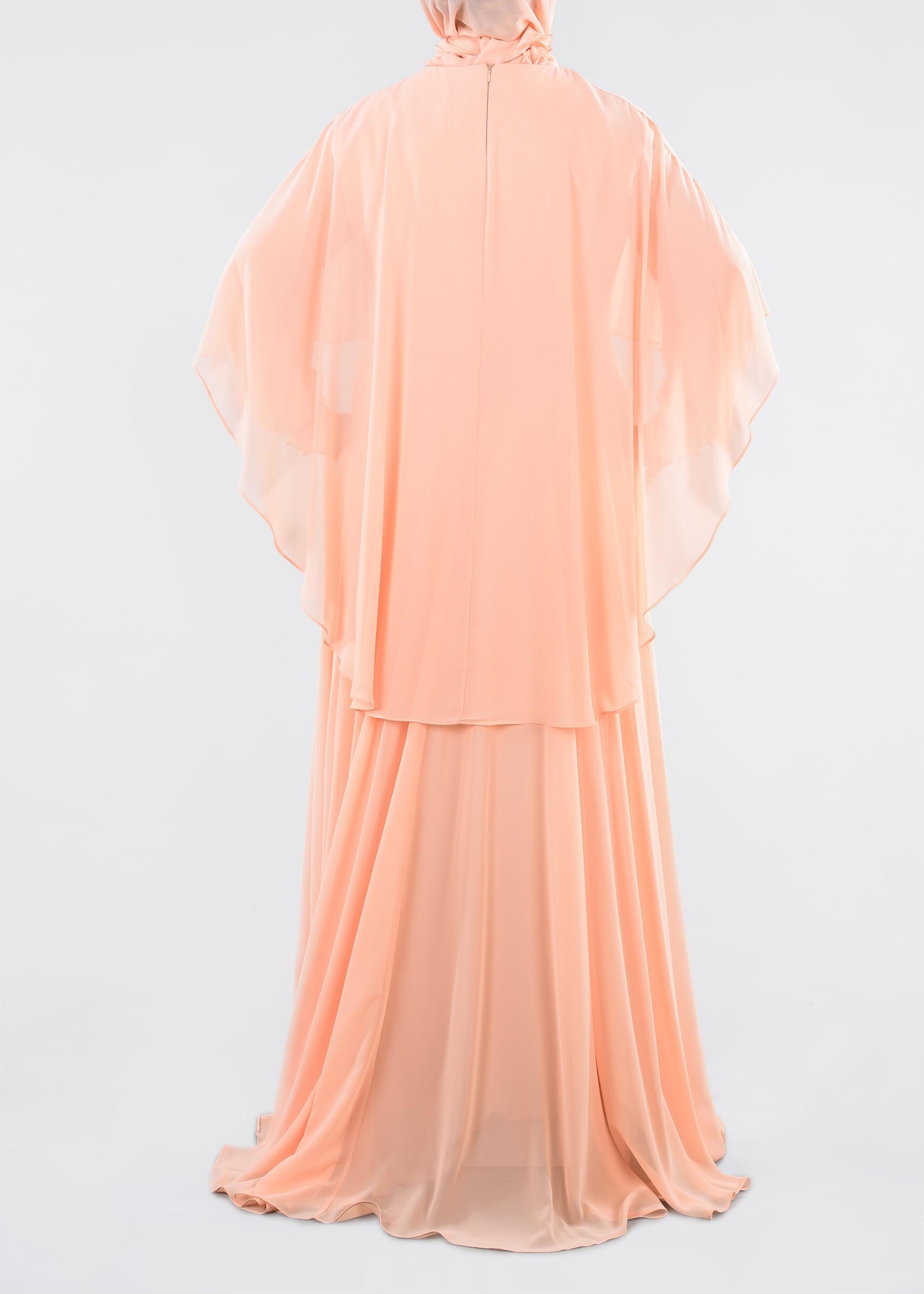 Tesettür giyim PUDRA 5310 NEW MULTİ ŞİFON ABİYE 44/6