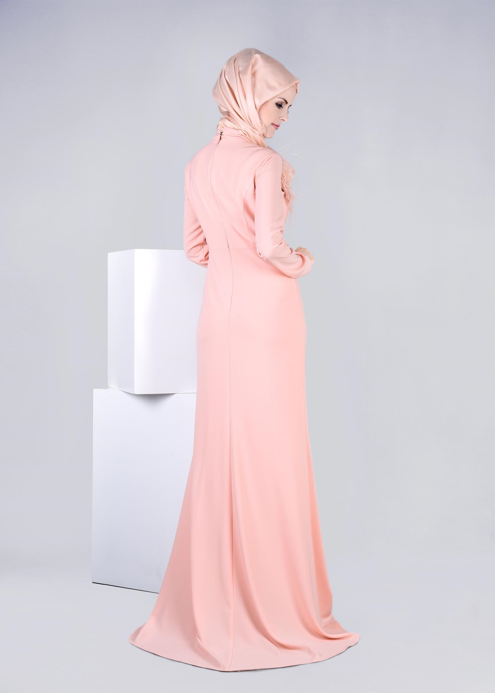 Tesettür giyim PEMBE 5319 CAMİLA 6385 ABİYE 38/42 TEK38