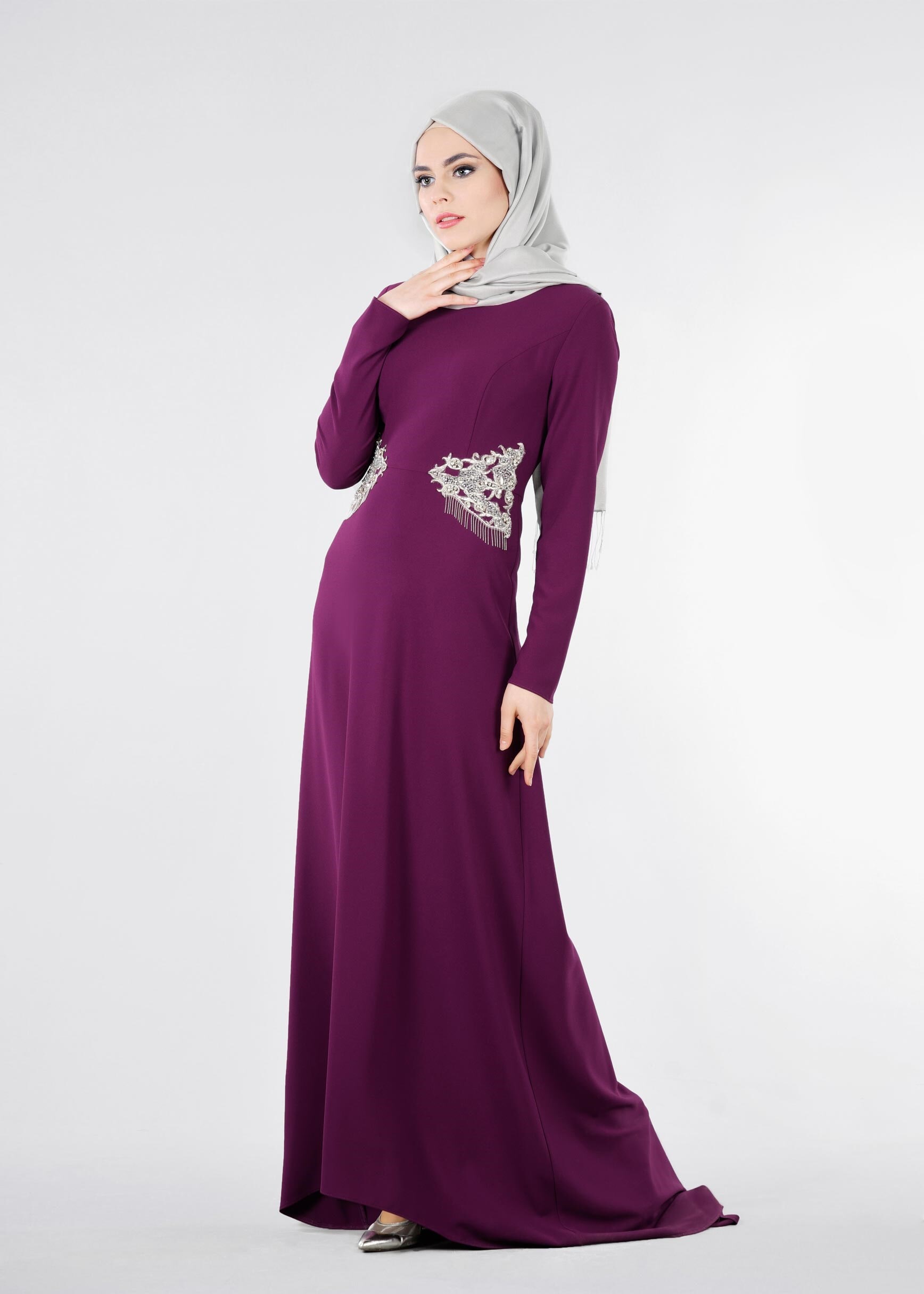 Tesettür giyim MÜRDÜM 5320 CAMİLA 6385 TESETTÜR ABİYE 38/42 TEK40