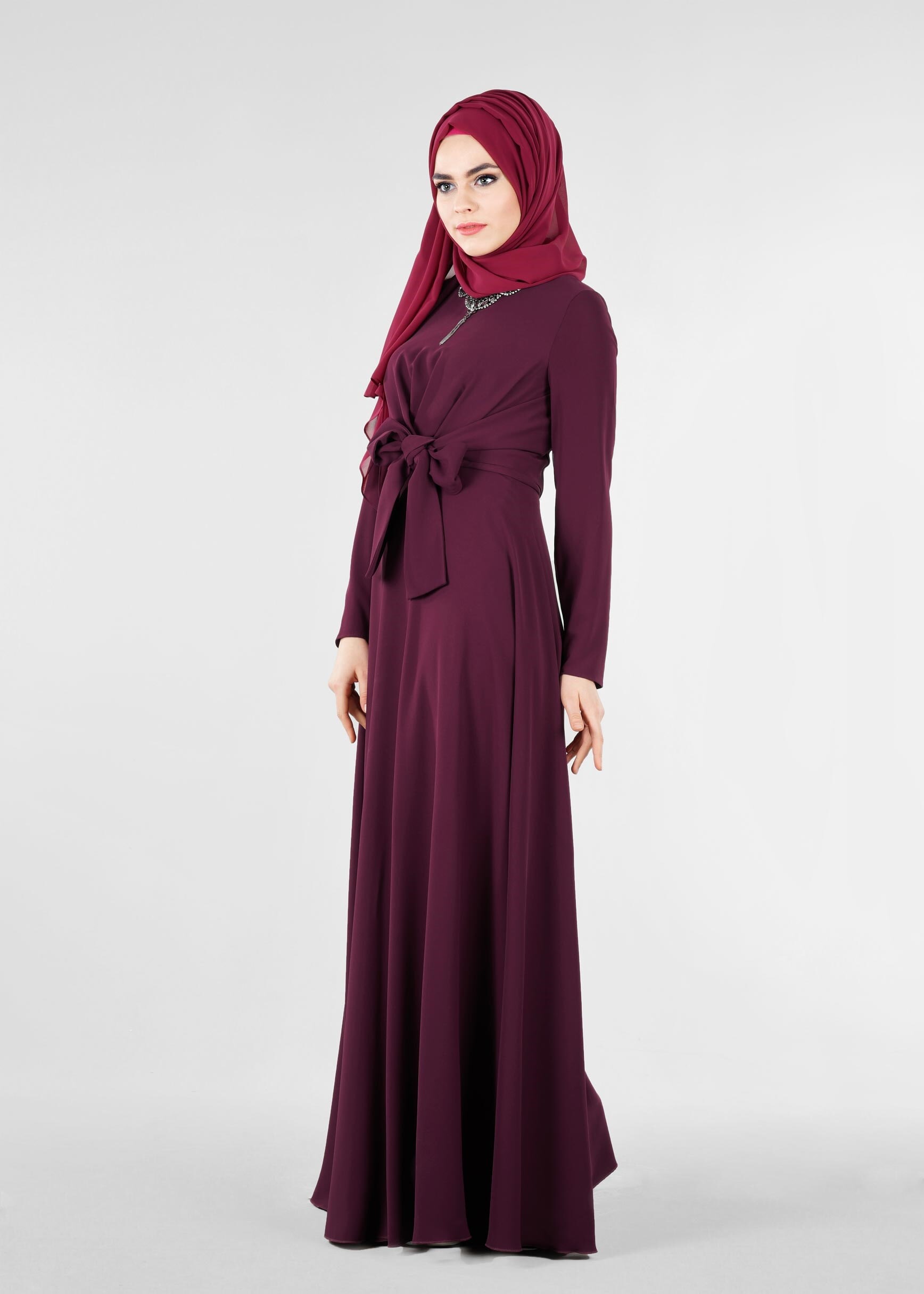 Tesettür giyim MÜRDÜM 5325 ASLI 5929 TESETTÜR ABİYE 38/44 TEK38