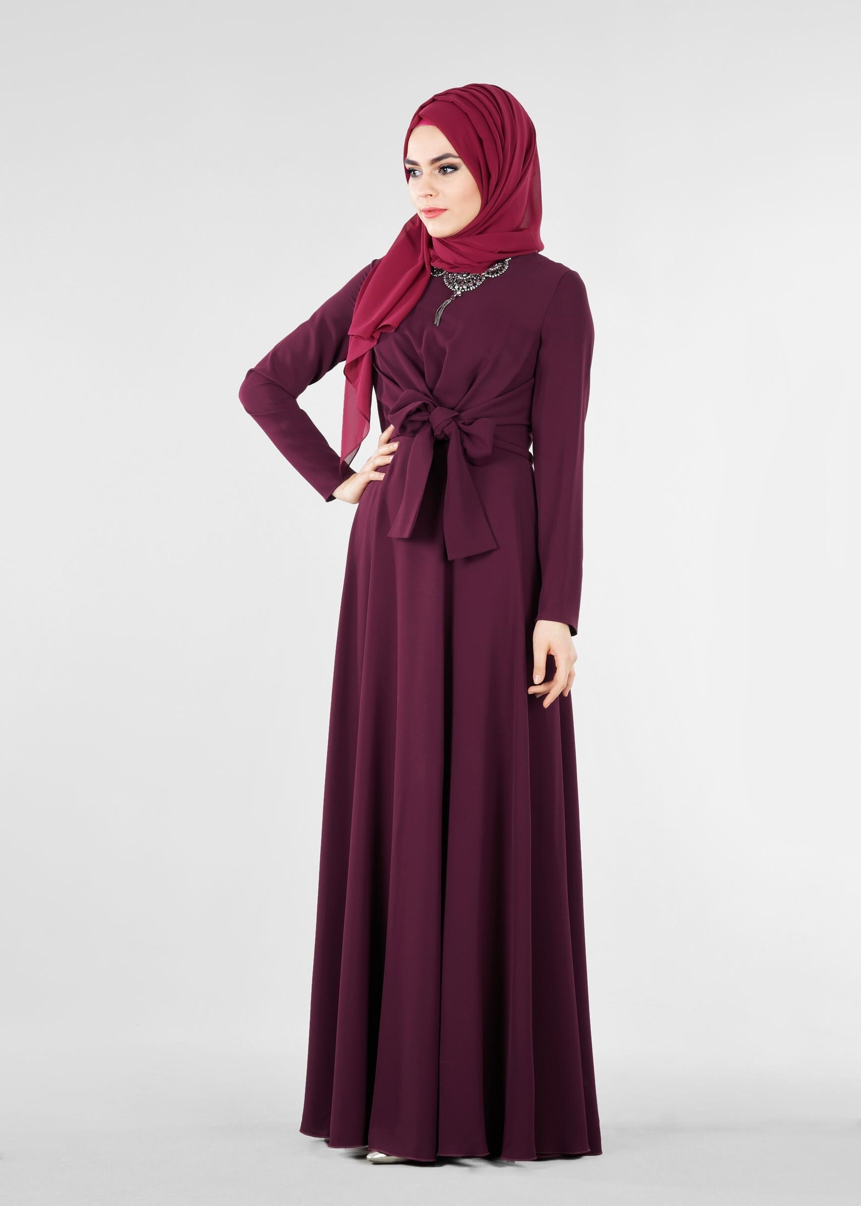 Tesettür giyim MÜRDÜM 5325 ASLI 5929 TESETTÜR ABİYE 38/44 TEK38