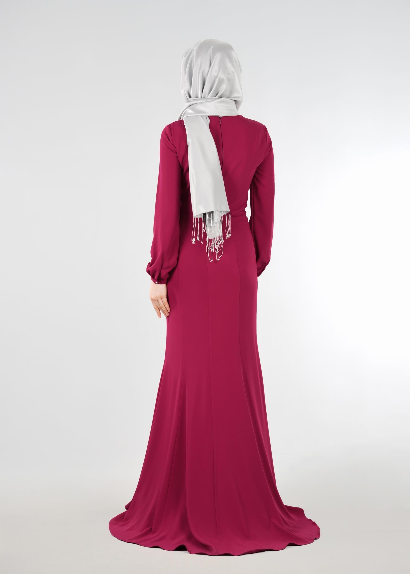 Tesettür giyim FUŞYA 5331 ASLI 5929 TESETTÜR ABİYE 38/42 TEK38