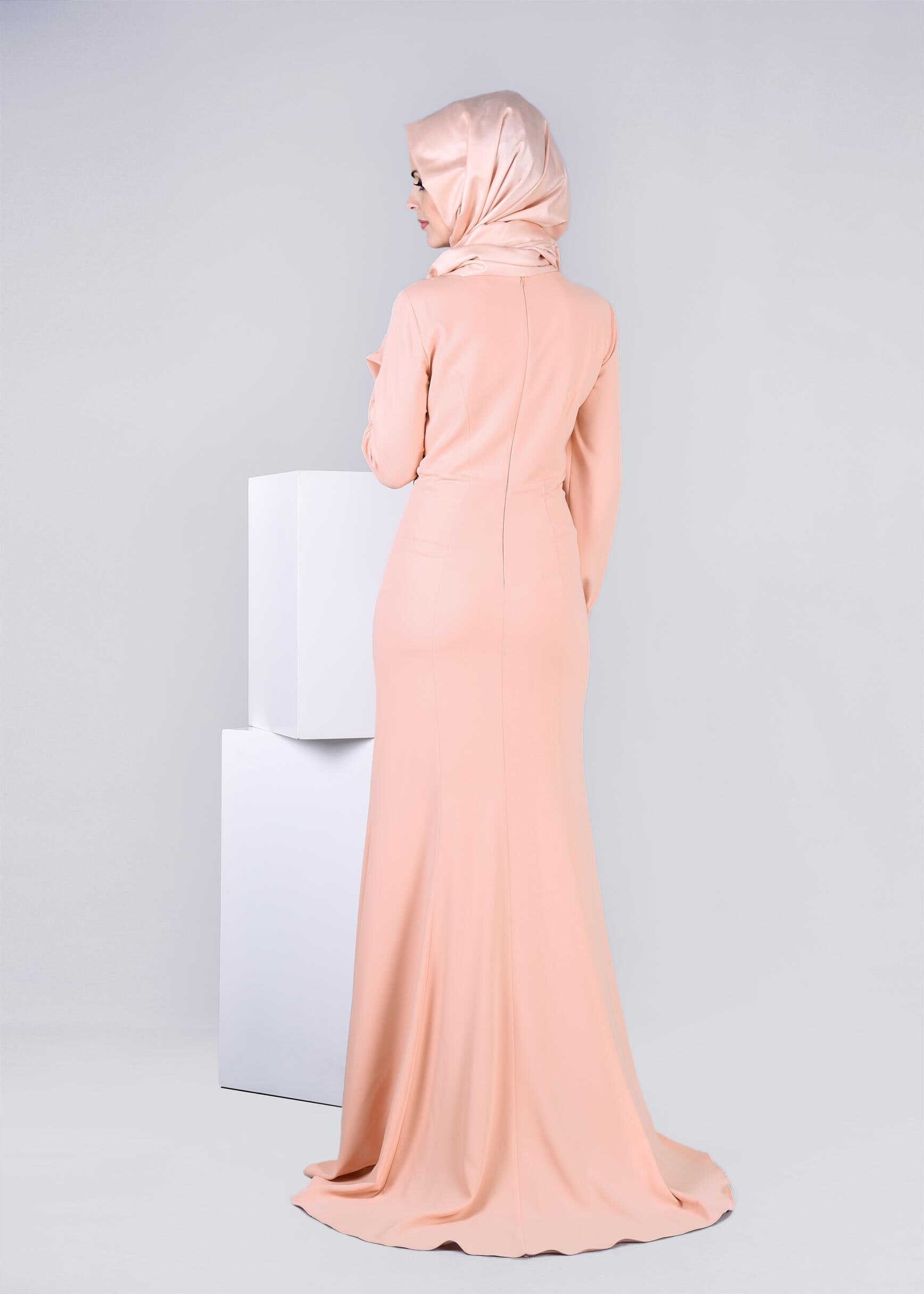 Tesettür giyim PUDRA 5331 ASLI 5929 TESETTÜR ABİYE 38/42 TEK38