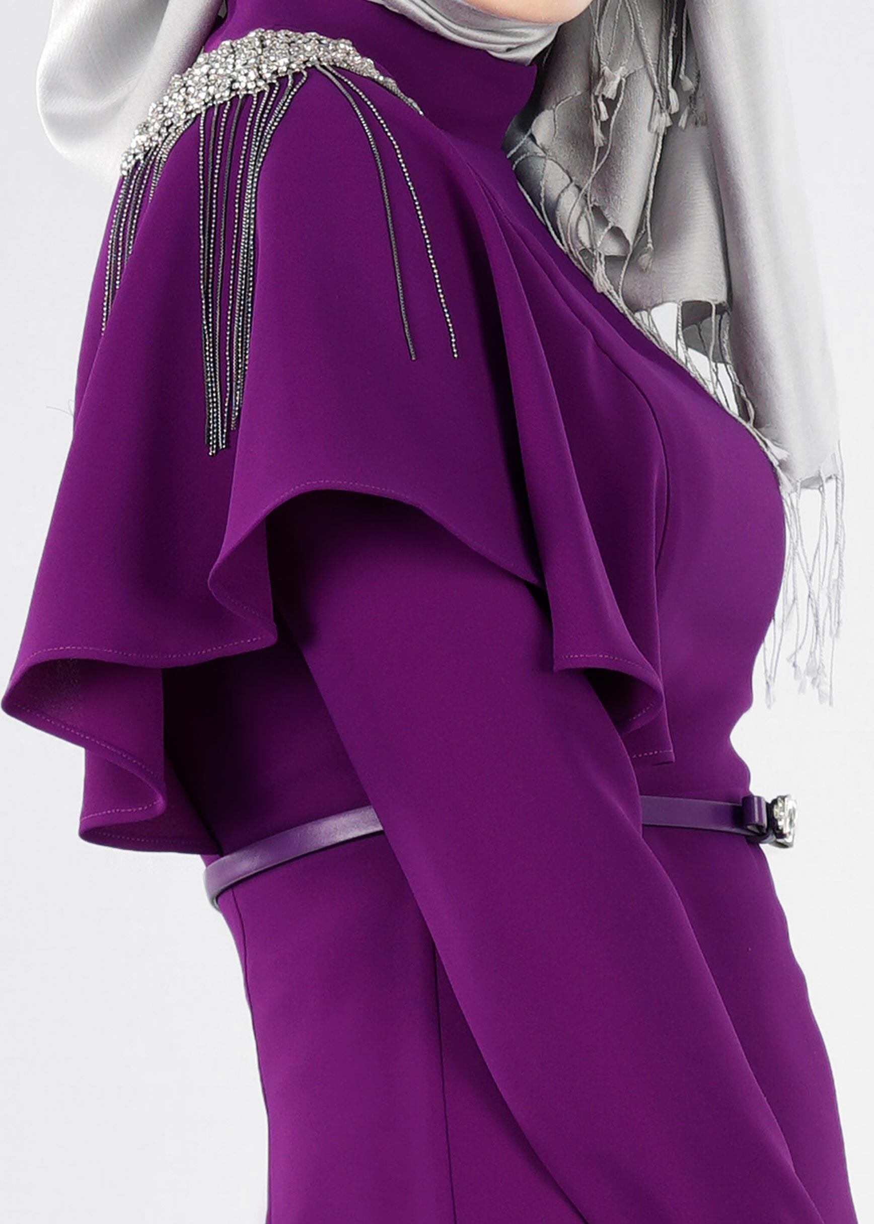 Tesettür giyim MOR 5332 NEW SUZANNA TESETTÜR ABİYE 38/44 TEK40-38