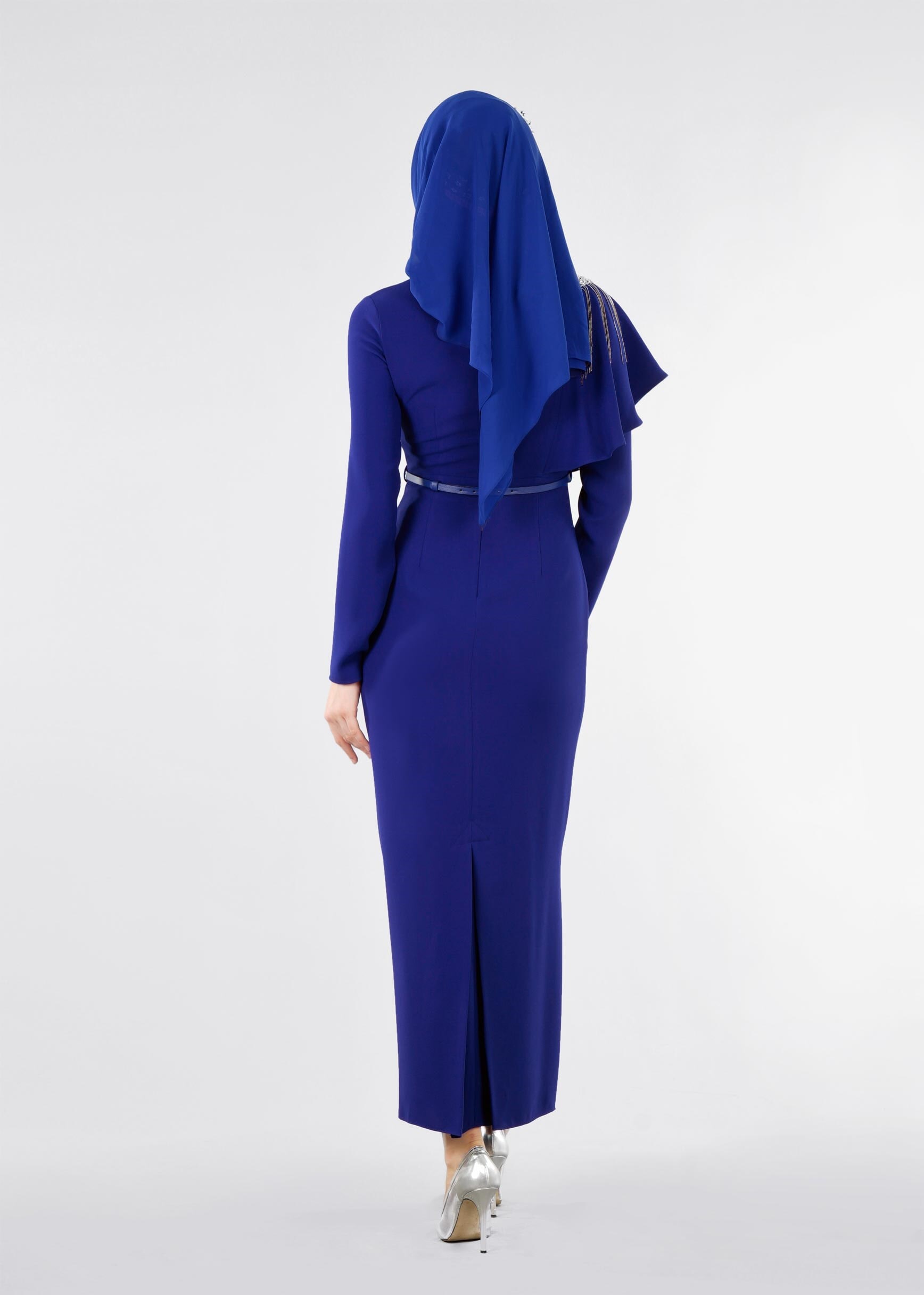 Tesettür giyim MAVİ 5332 NEW SUZANNA TESETTÜR ABİYE 38/44 TEK40-38