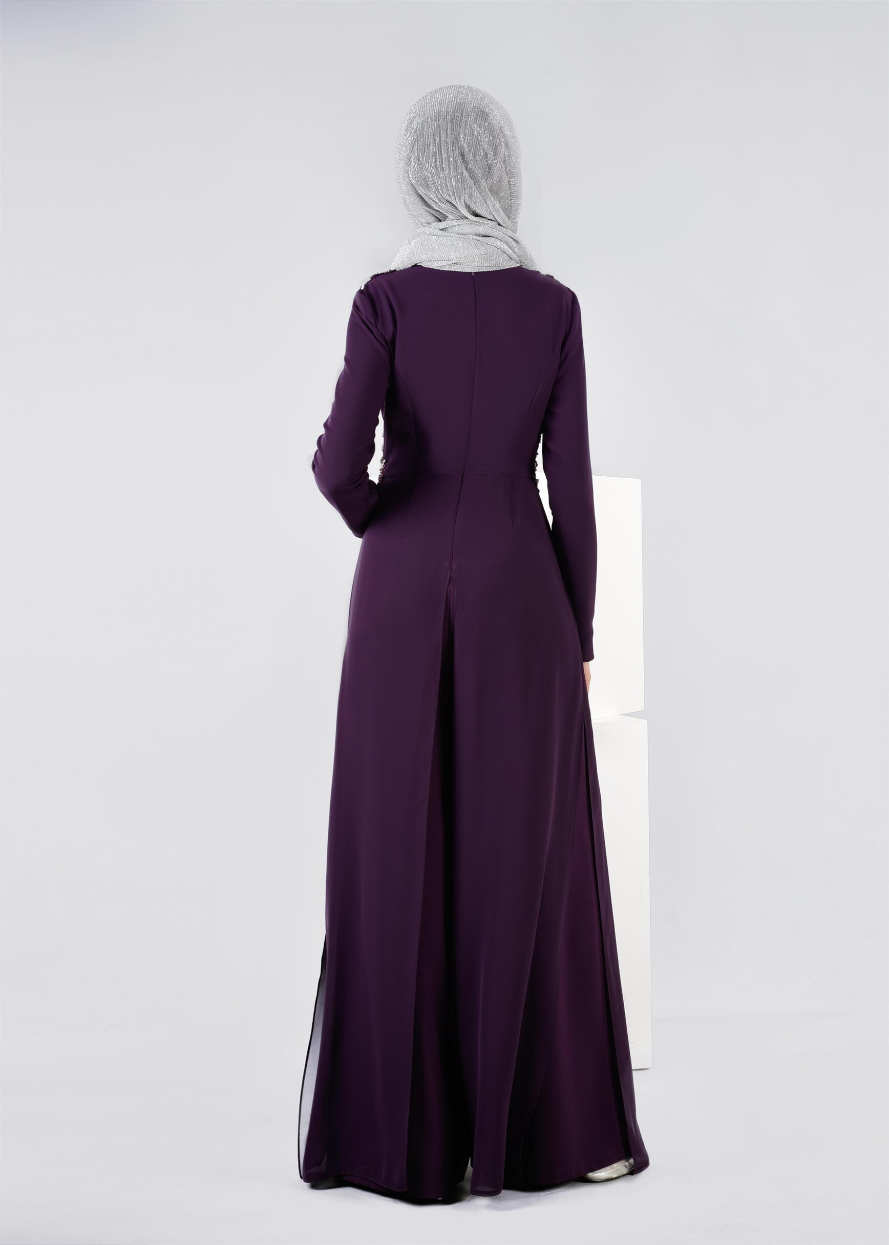 Tesettür giyim MOR 5353 CAMİLA 6385 ABİYE TULUM 38/42