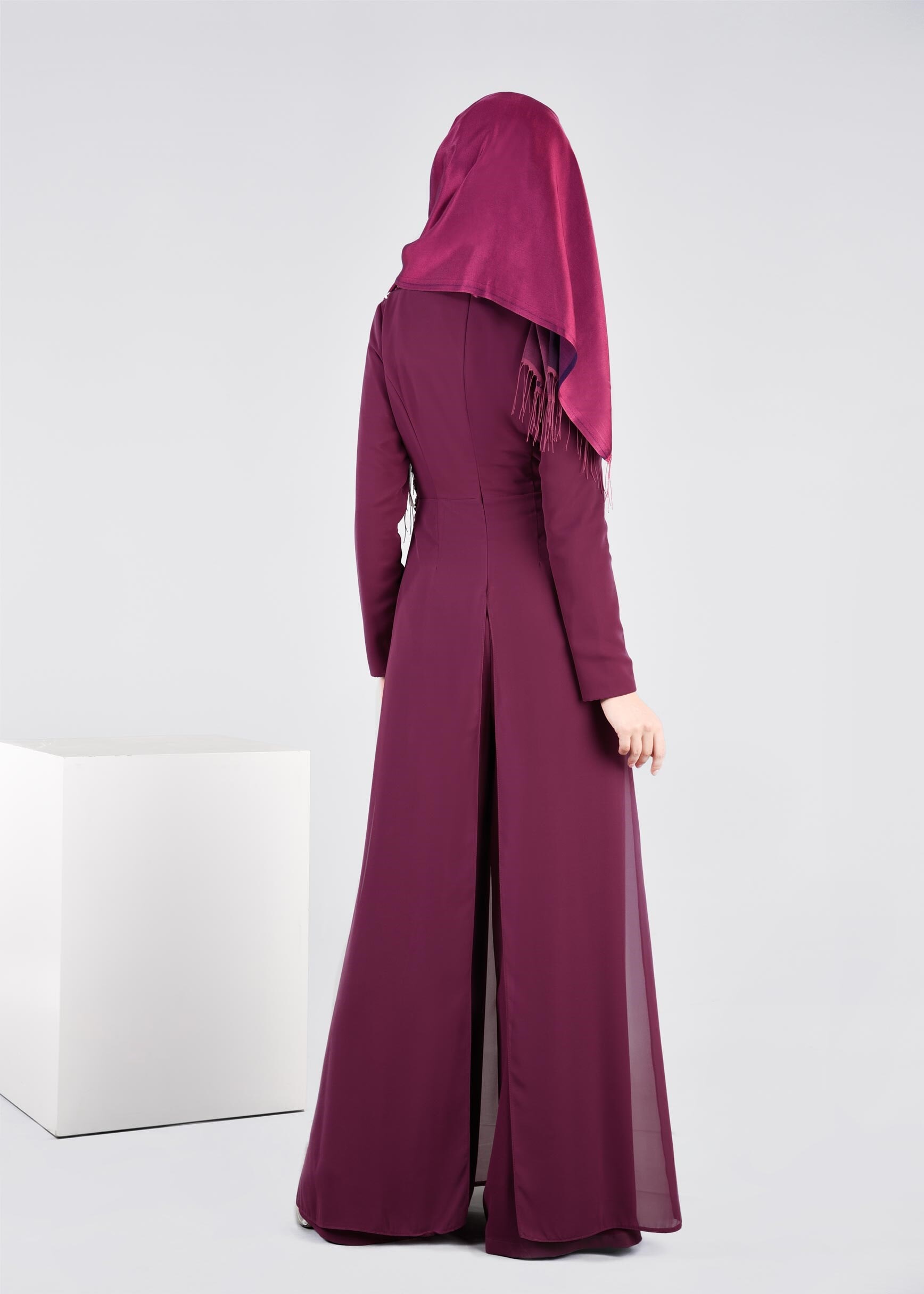 Tesettür giyim MOR 5353 CAMİLA 6385 ABİYE TULUM 38/42