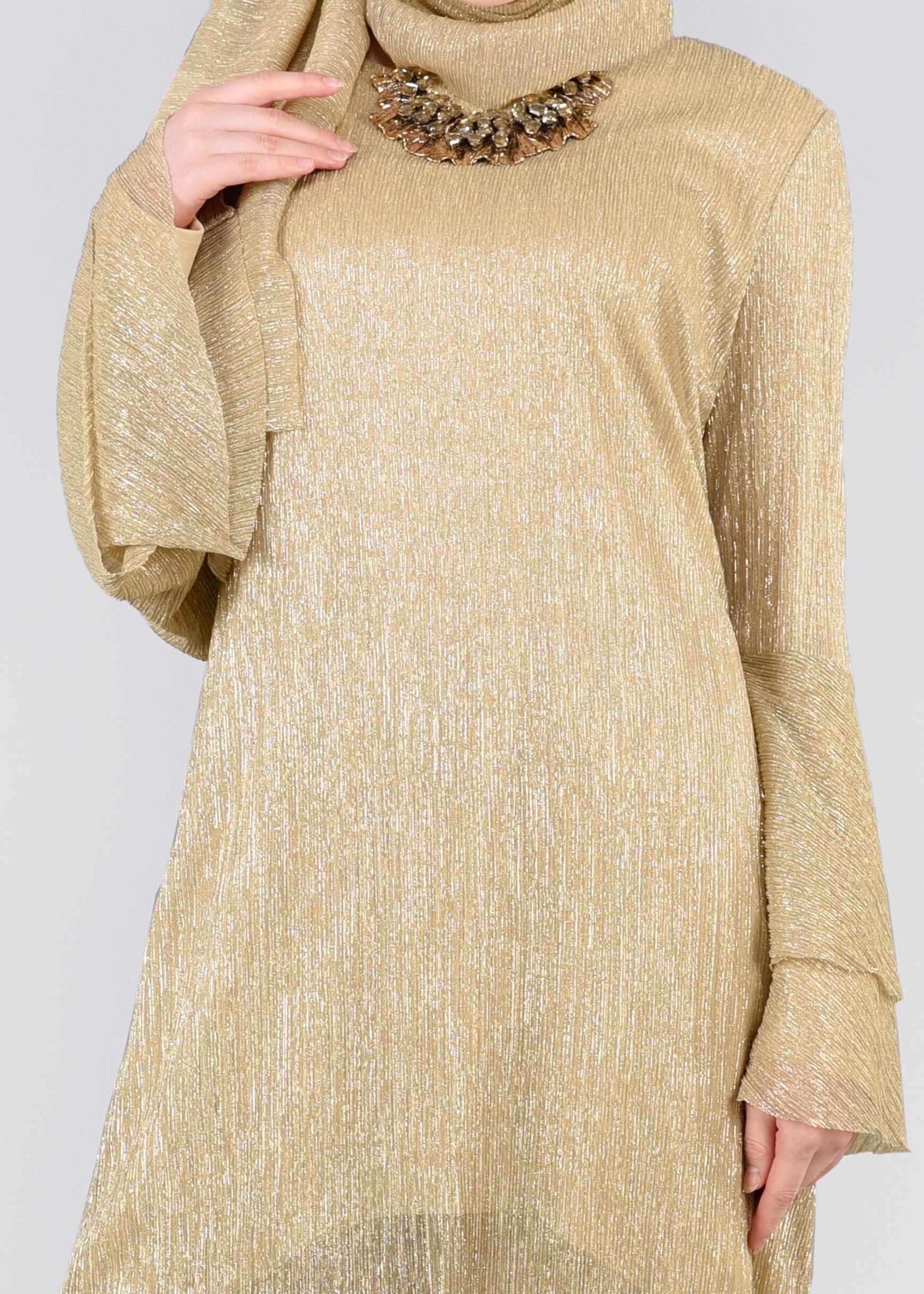 Tesettür giyim ALTIN 5408 NEW CHRİSTİNE 2&prime;Lİ PANT.ABİYE 40/46