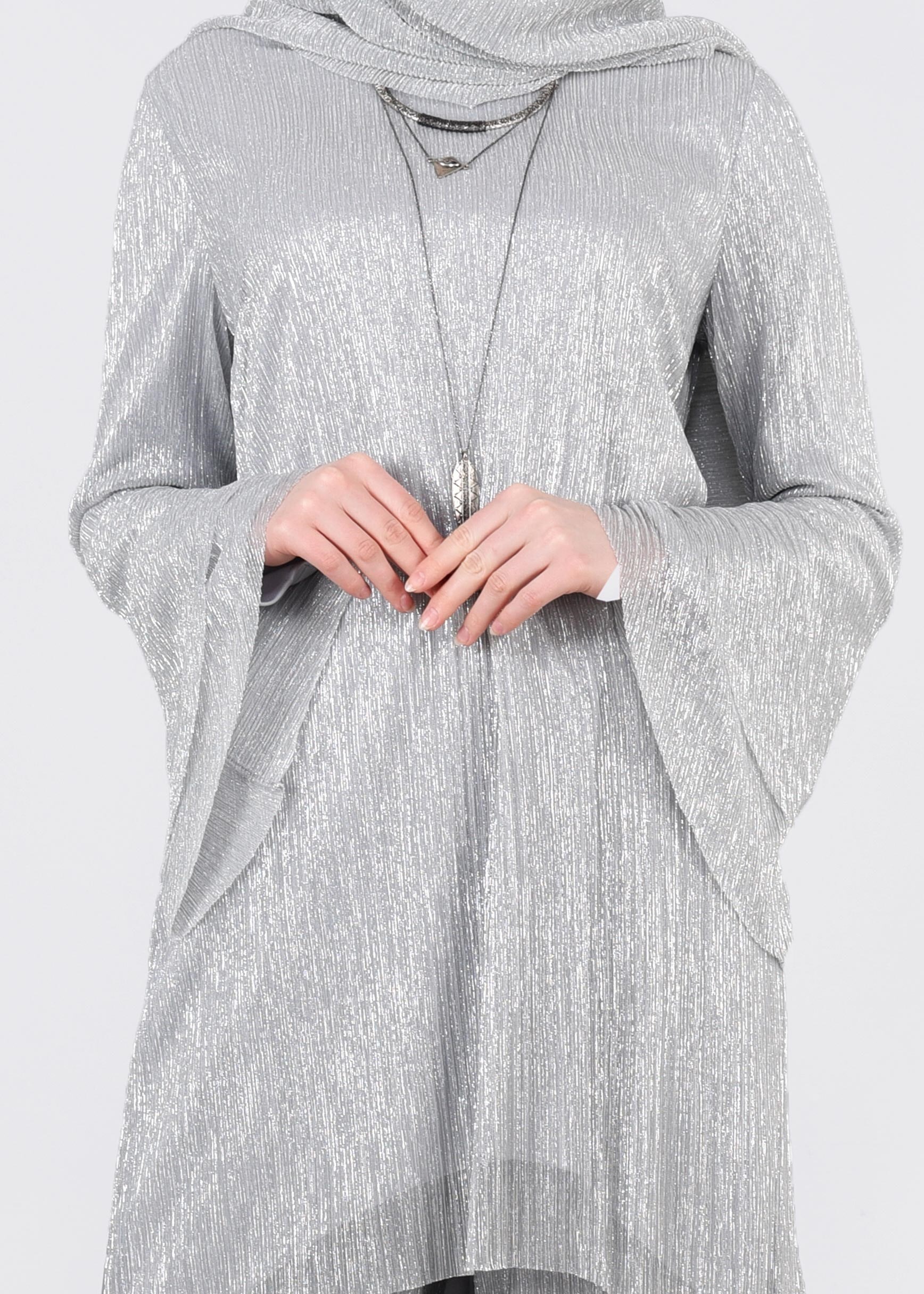 Tesettür giyim GÜMÜŞ 5408 NEW CHRİSTİNE 2&prime;Lİ PANT.ABİYE 40/46