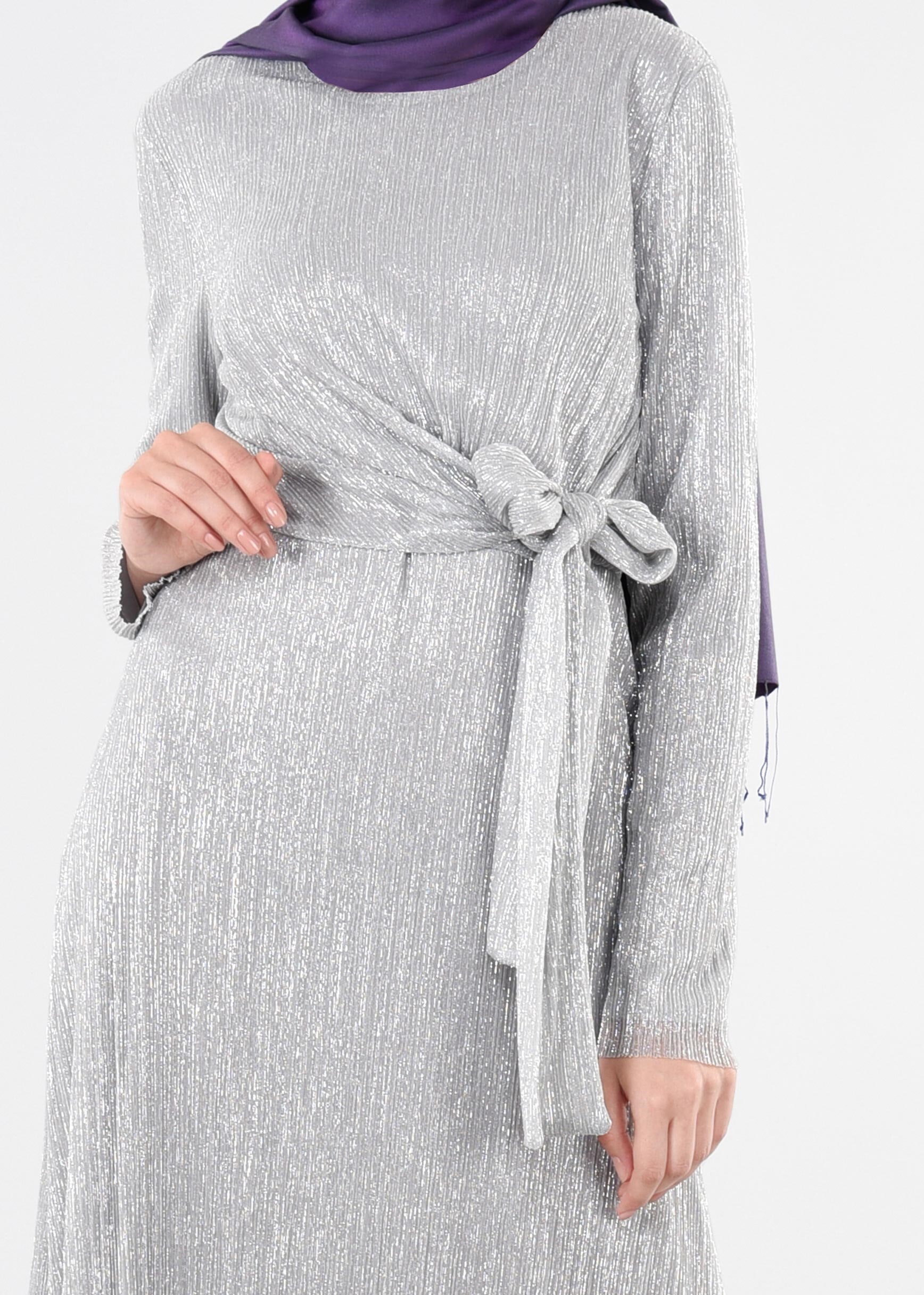 Tesettür giyim GÜMÜŞ 5412 NEW CHRİSTİNE ABİYE 36/42