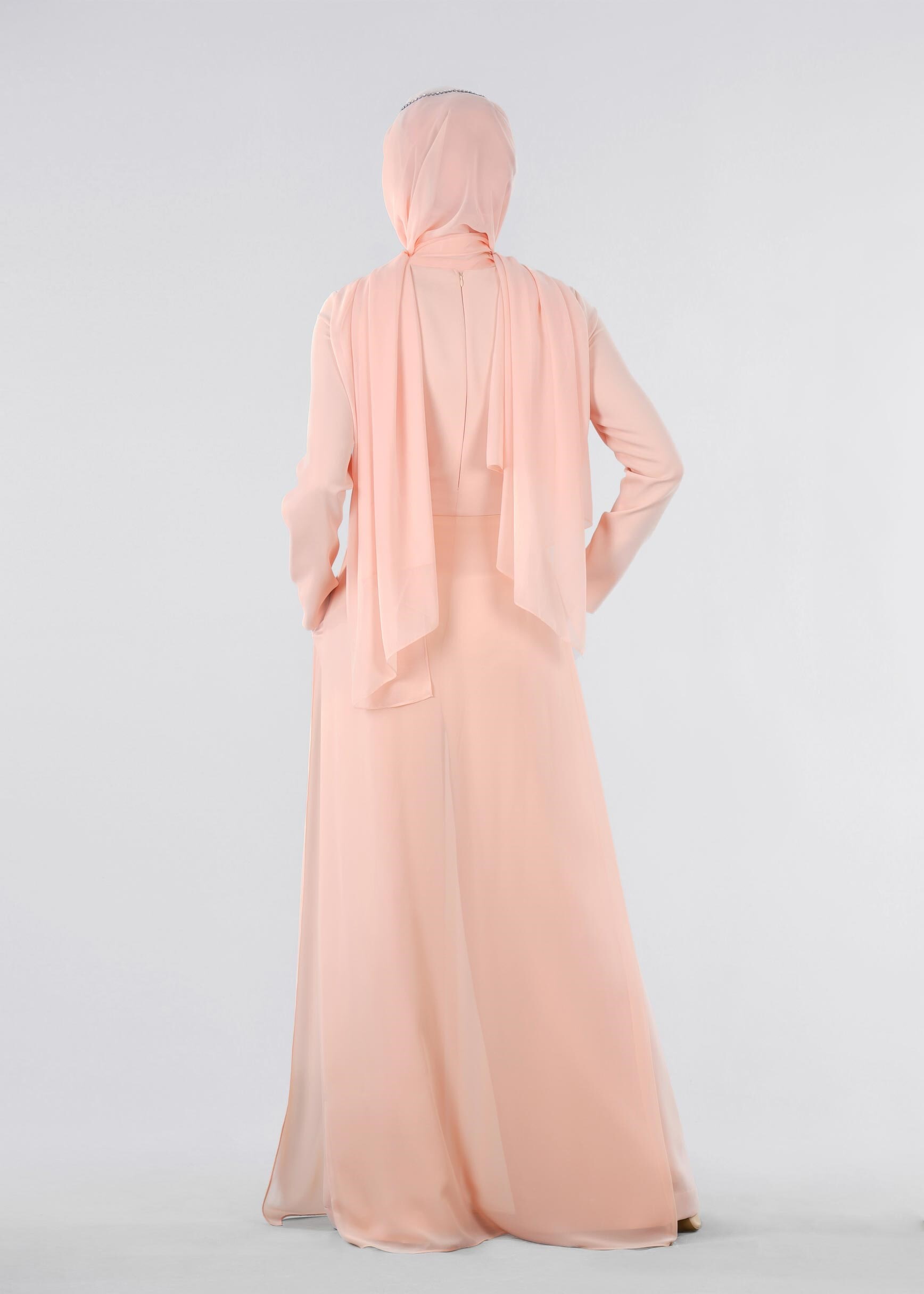 Tesettür giyim PUDRA 5318 ASLI 5929 TESETTÜR ABİYE TULUM 38/42(38) TEK36