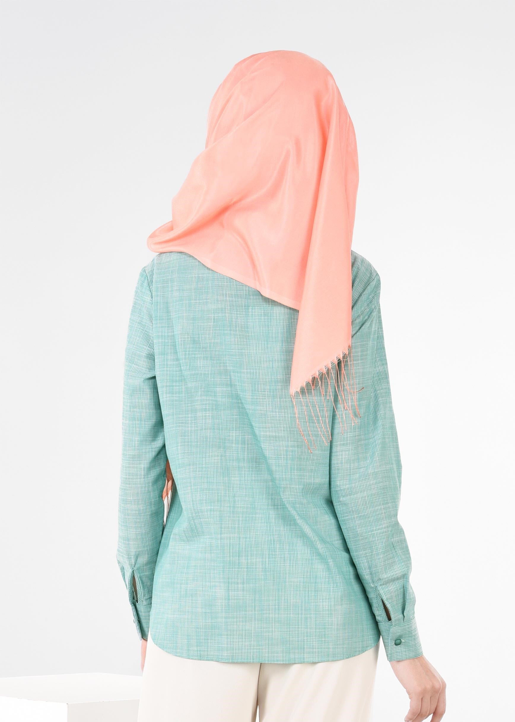 Tesettür giyim YEŞİL 2687 2703 BLUZ 40/48 TEK38