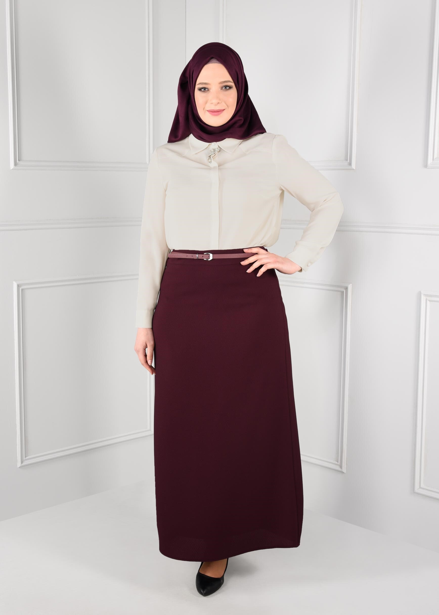 Tesettür giyim EKRU 2714 ALEYNA BLUZ 44/50 TEK42