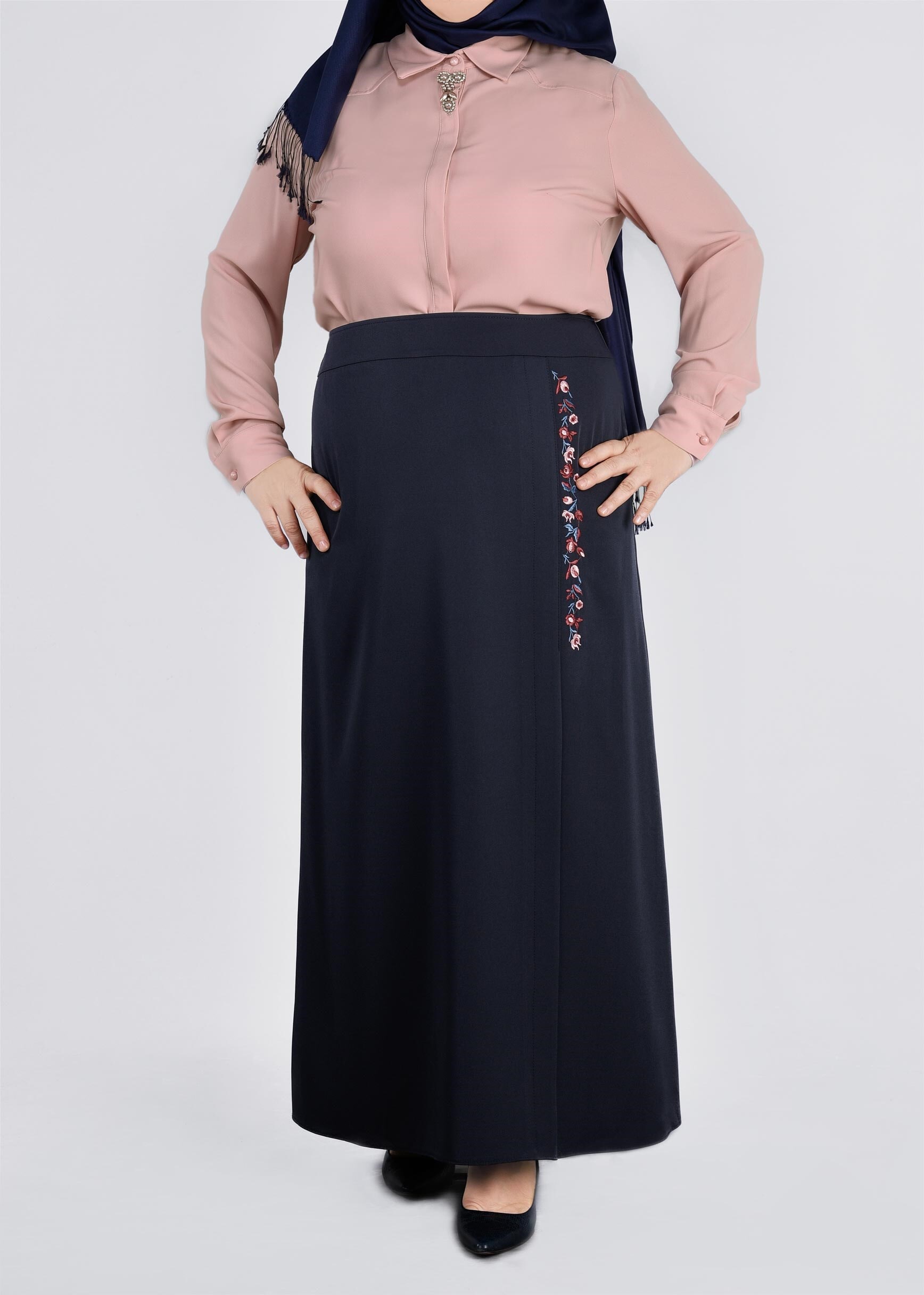 Tesettür giyim PUDRA 2714 ALEYNA BLUZ 44/50 TEK42