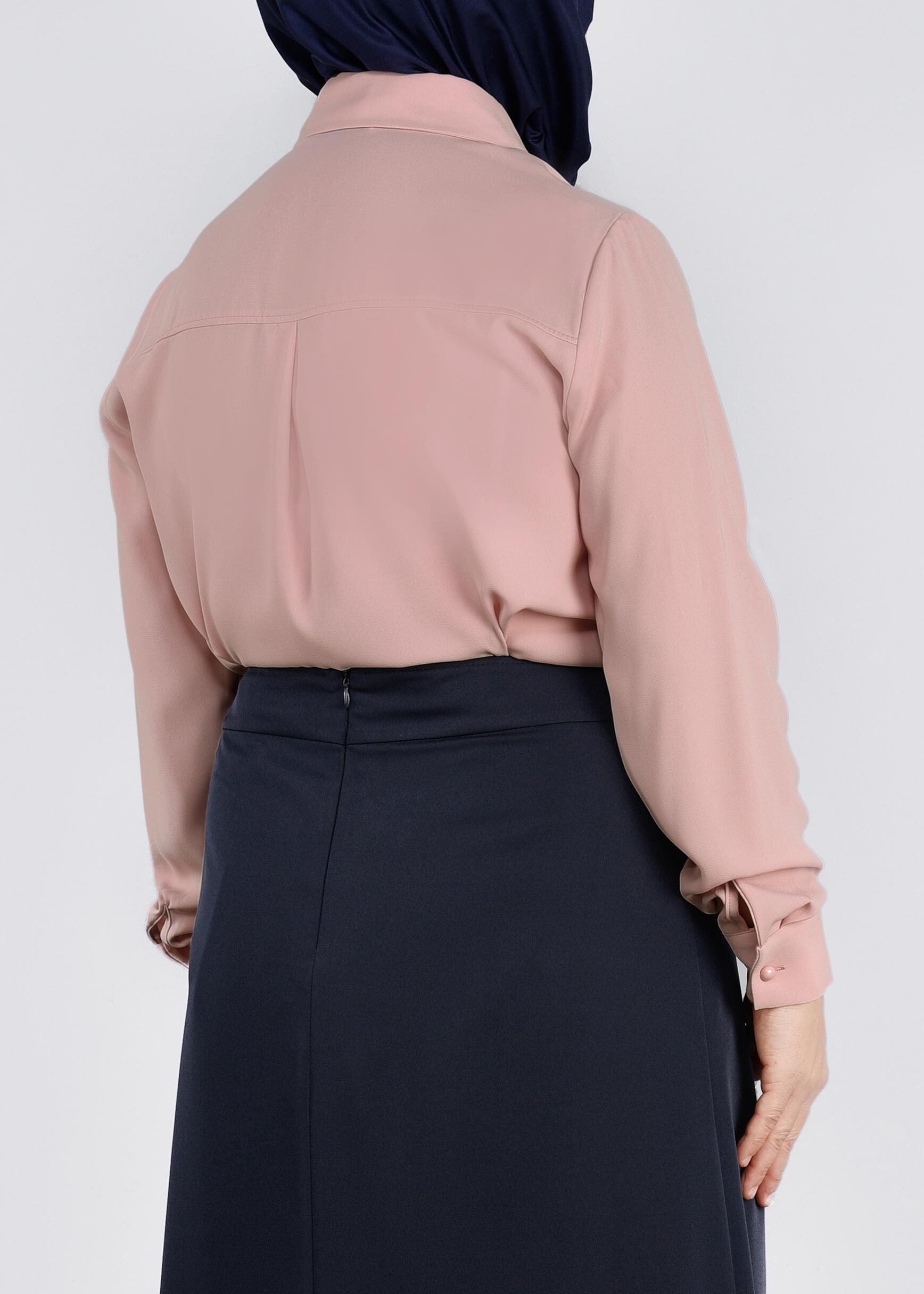 Tesettür giyim PUDRA 2714 ALEYNA BLUZ 44/50 TEK42