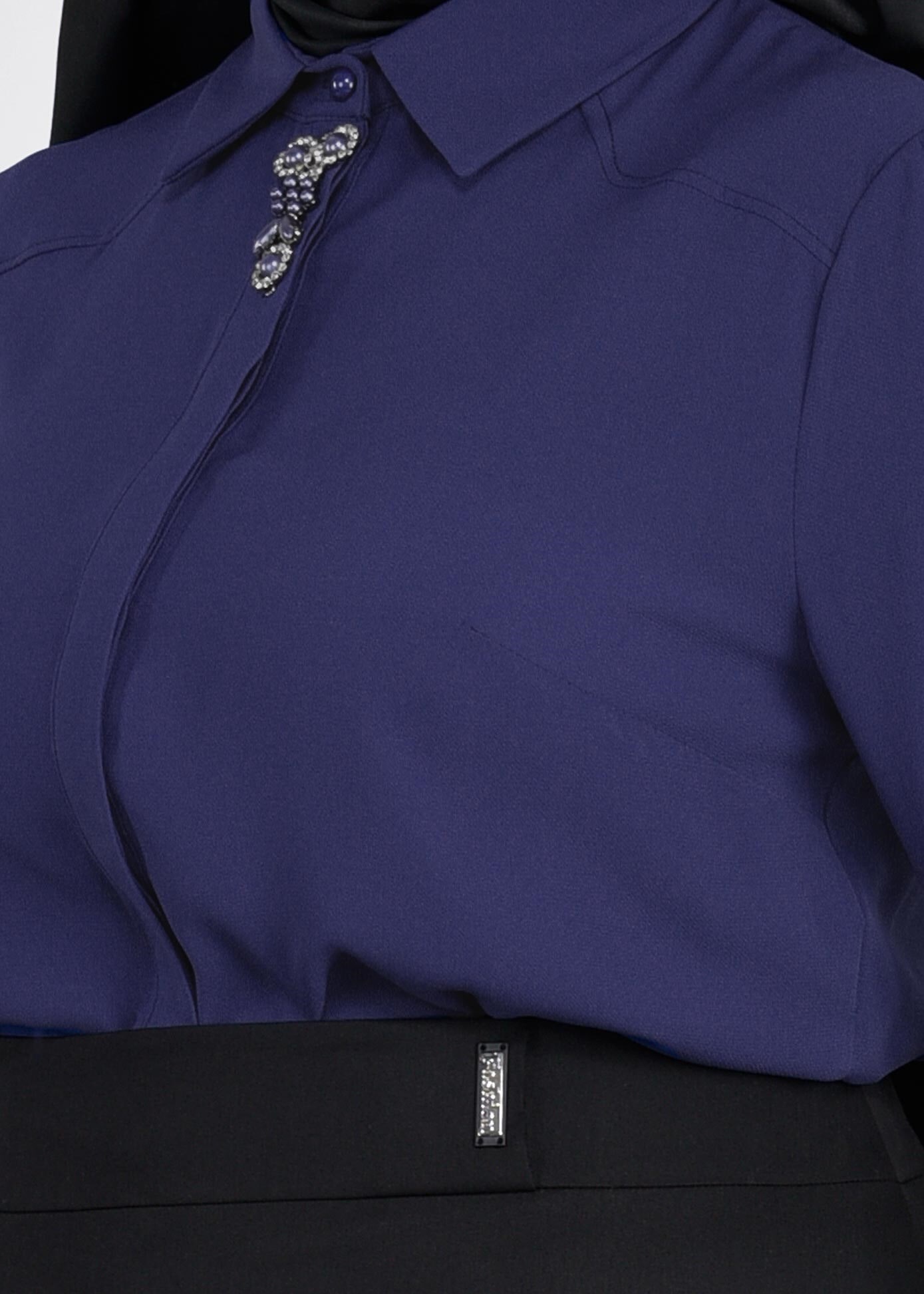 Tesettür giyim LACİVERT 2714 ALEYNA BLUZ 44/50 TEK42