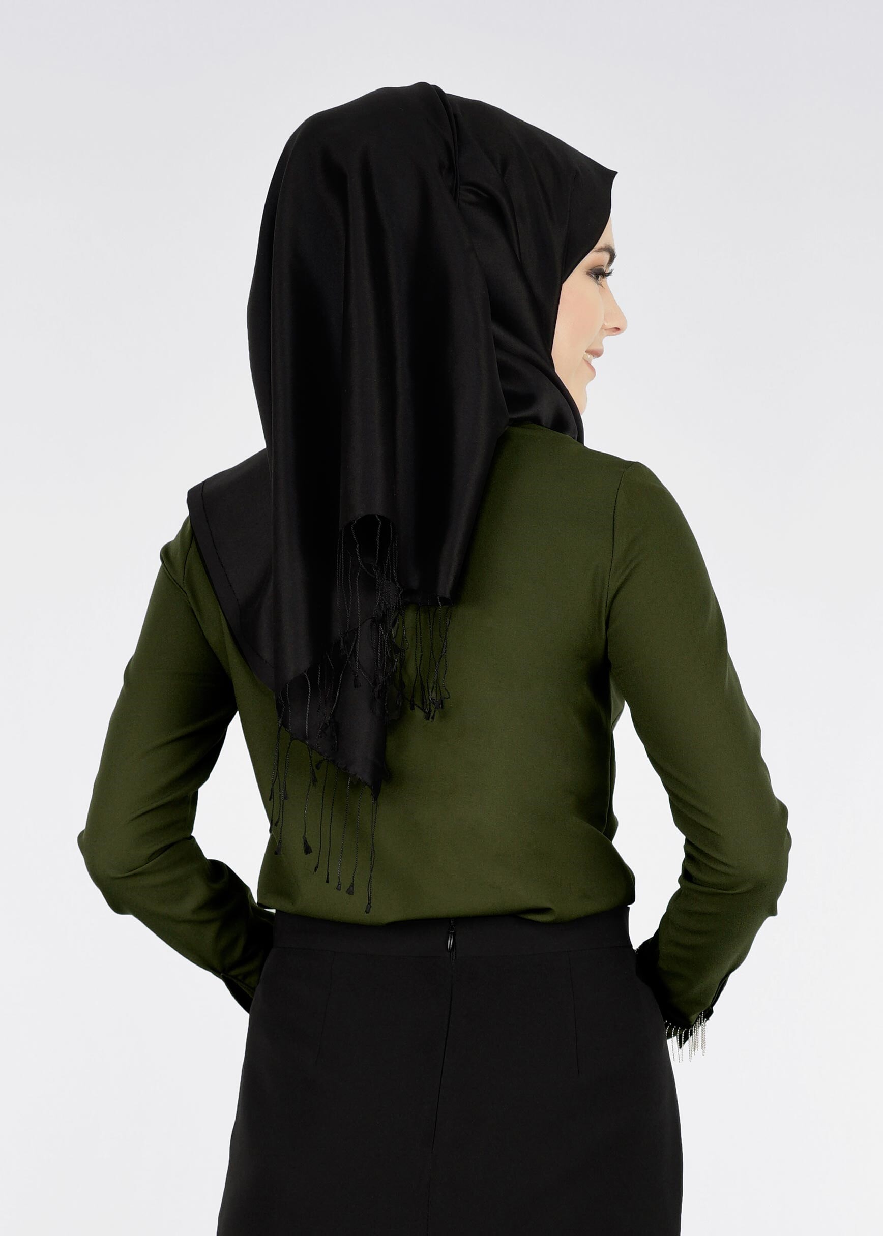 Tesettür giyim HAKİ 4072 43771 BLUZ 38/46