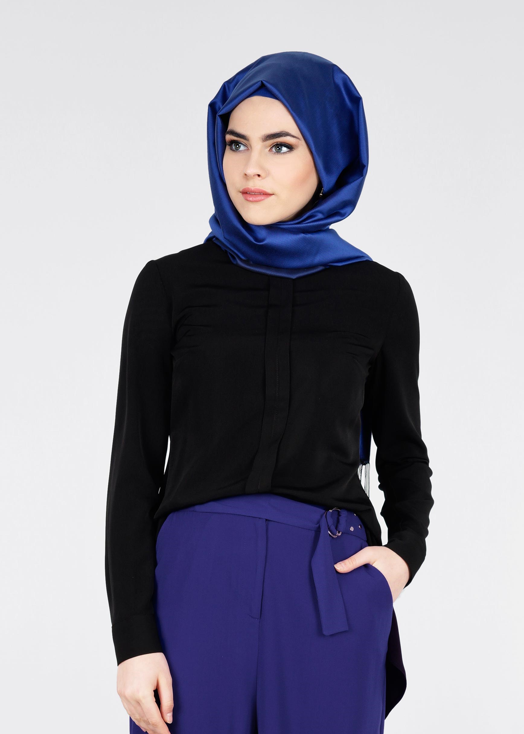 Tesettür giyim SİYAH 4109 NEW LOREN BLUZ 38/46 TEK40