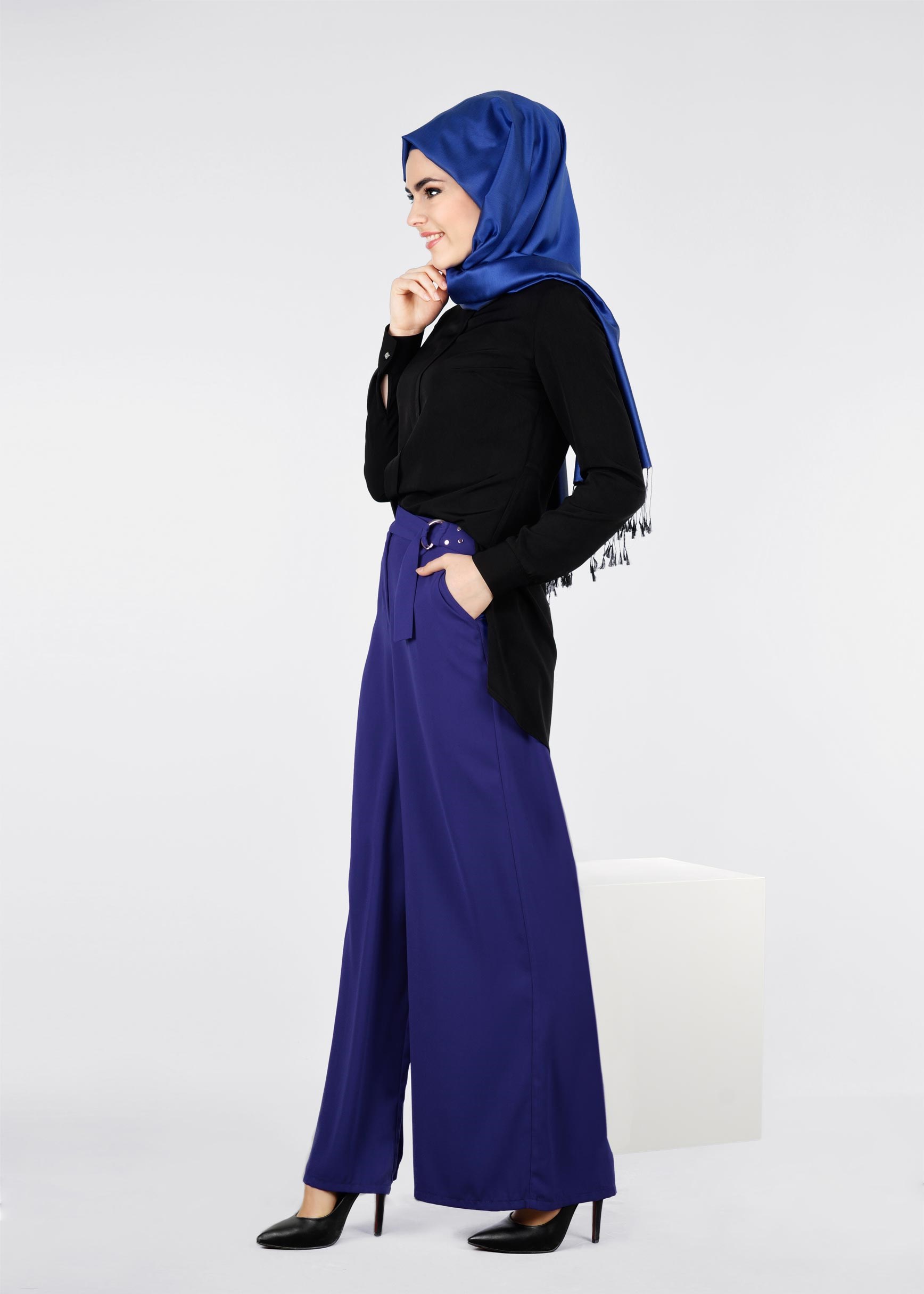 Tesettür giyim SİYAH 4109 NEW LOREN BLUZ 38/46 TEK40