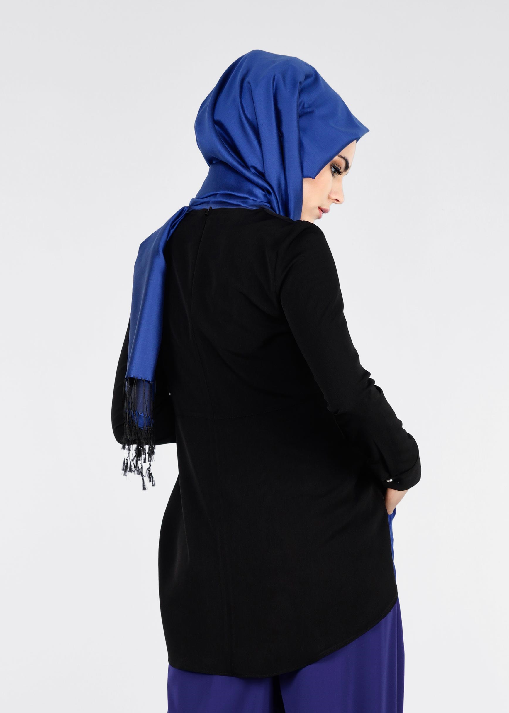 Tesettür giyim SİYAH 4109 NEW LOREN BLUZ 38/46 TEK40