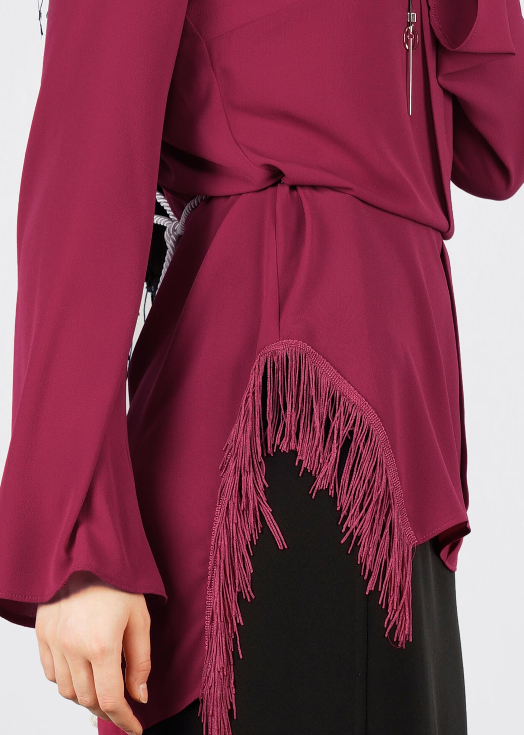Tesettür giyim FUŞYA 4140 NİŞANTAŞI TESETTÜR BLUZ 38/46 TEK40-38