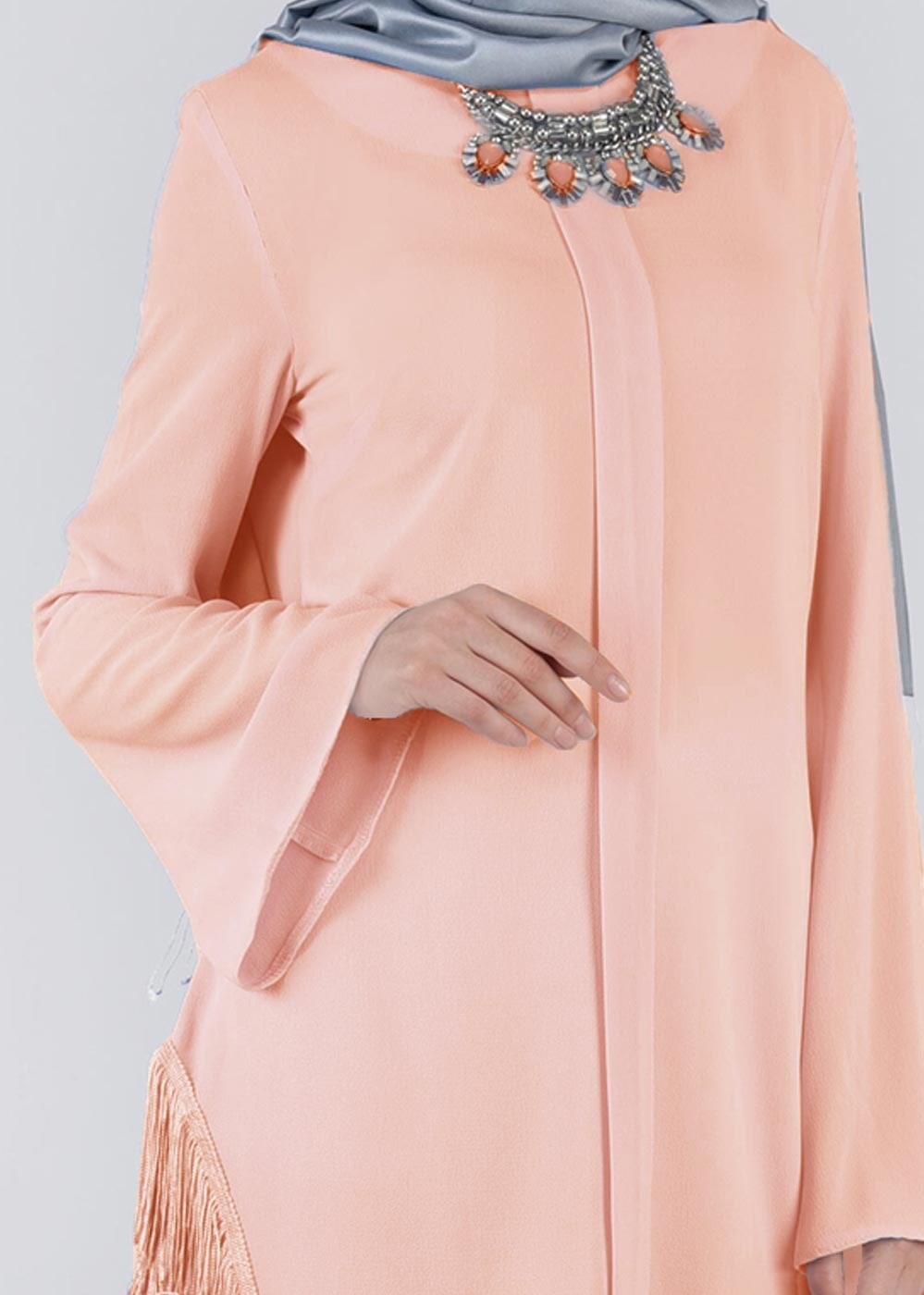 Tesettür giyim PUDRA 4140 NİŞANTAŞI TESETTÜR BLUZ 38/46 TEK40-38