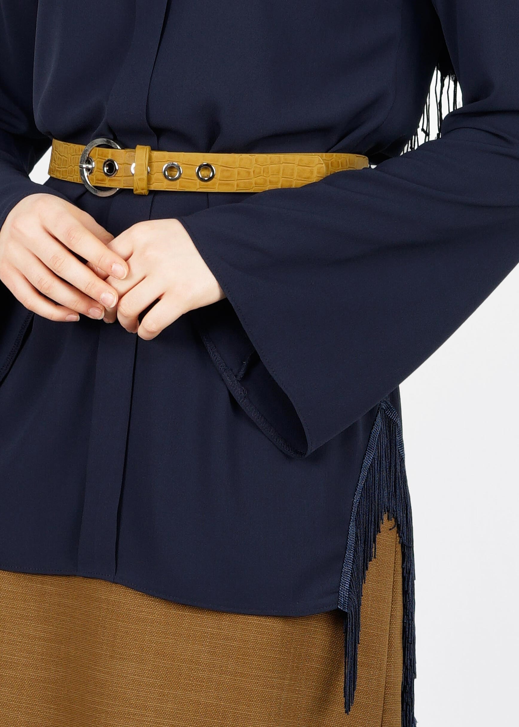 Tesettür giyim LACİVERT 4140 NİŞANTAŞI TESETTÜR BLUZ 38/46 TEK40-38