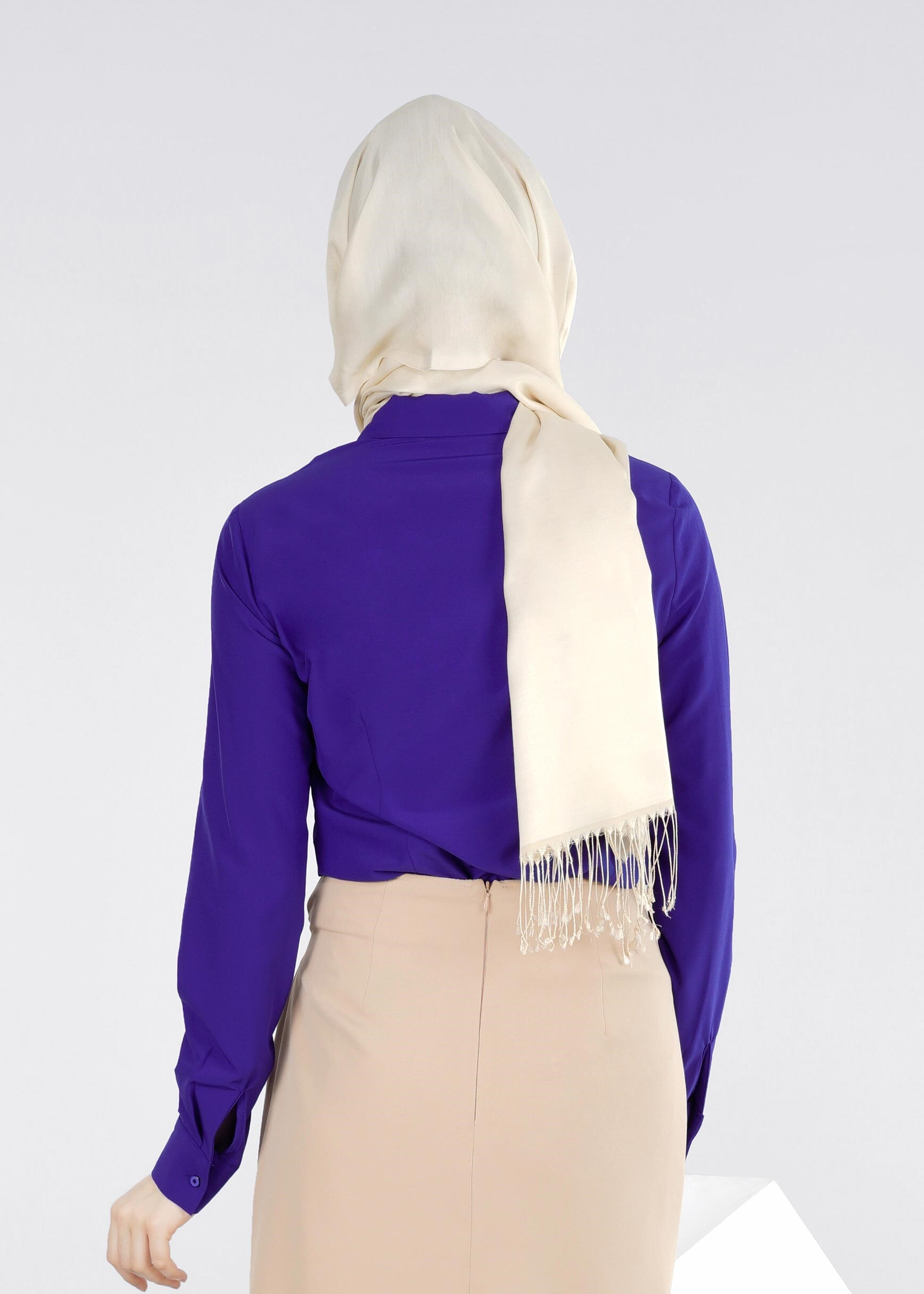 Tesettür giyim LACİVERT 4170 NEW FESTİVAL TESETTÜR BLUZ 38/46 TEK40