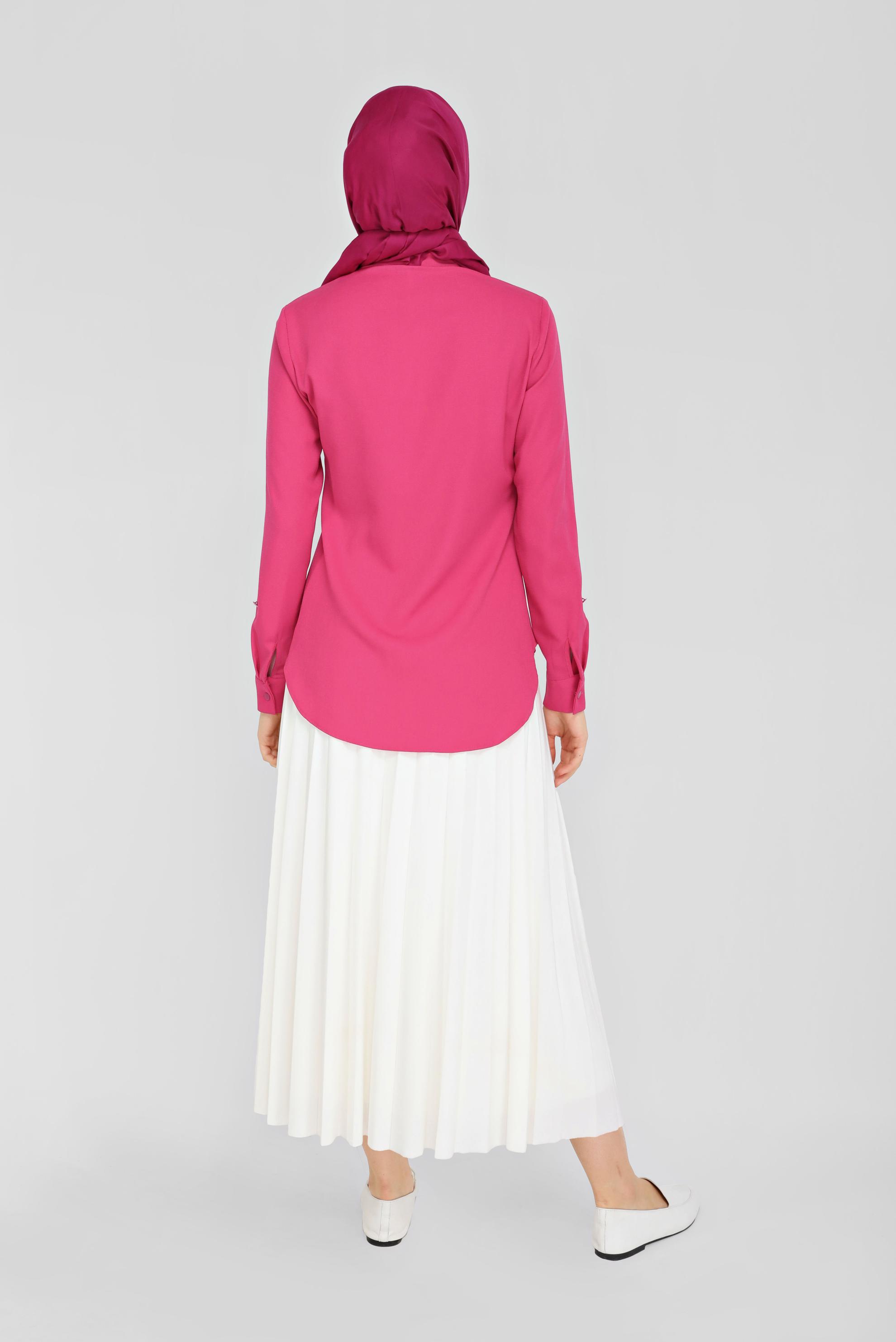 Tesettür giyim FUŞYA 4303 NORA BLUZ 36/44 TEK40