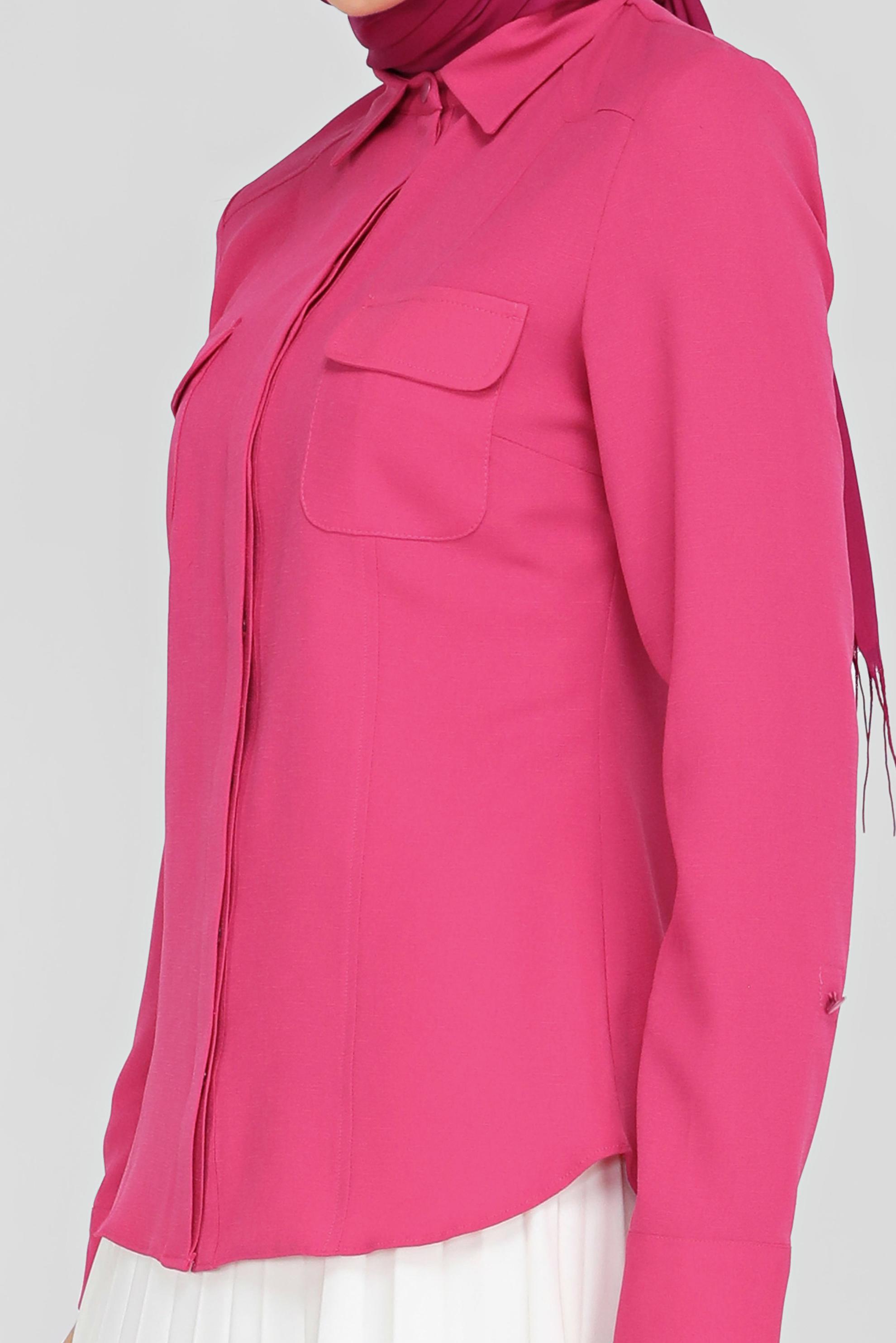 Tesettür giyim FUŞYA 4303 NORA BLUZ 36/44 TEK40