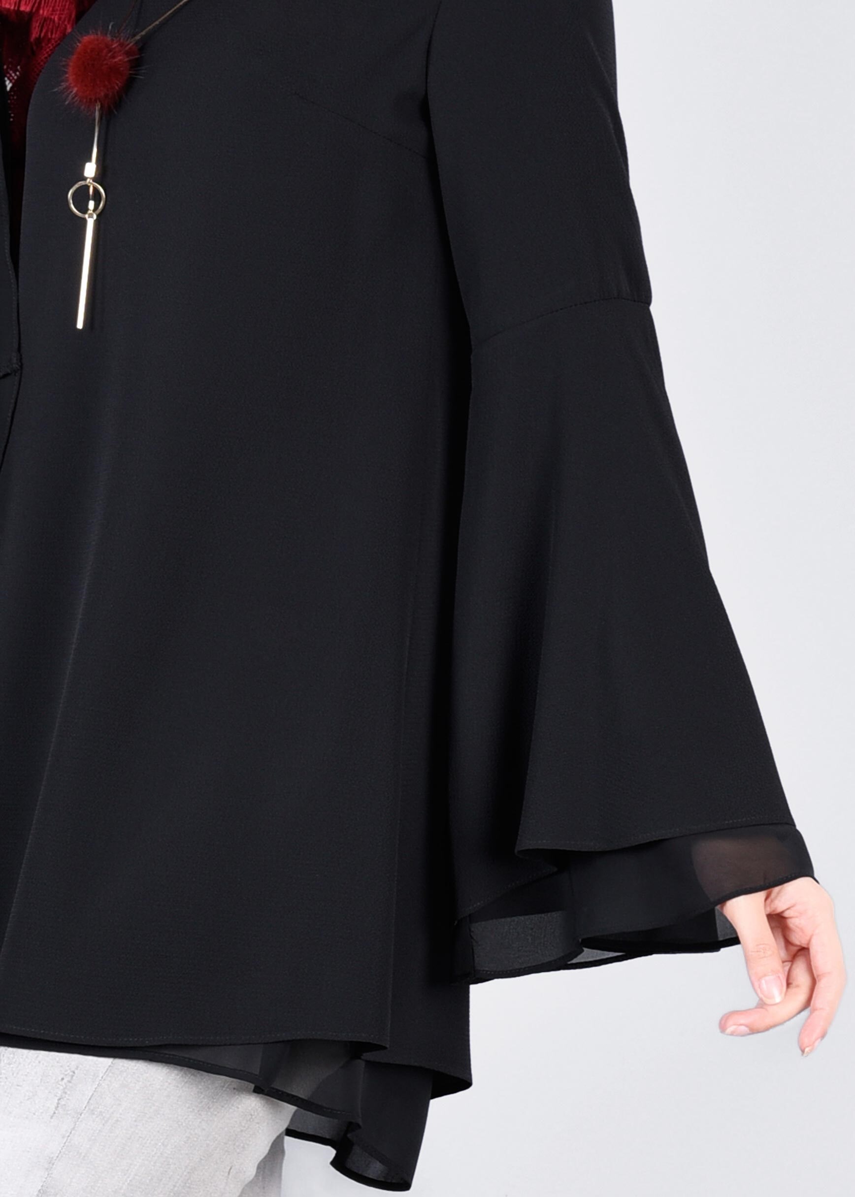 Tesettür giyim SİYAH 4330 NİŞANTAŞI BLUZ 38/46 TEK36