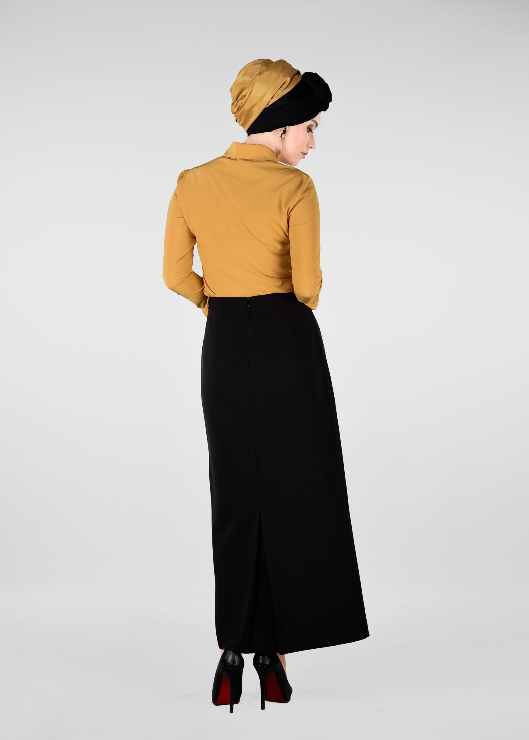 Tesettür giyim SARI 4397 NEW FESTİVAL BLUZ 38/46 TEK40