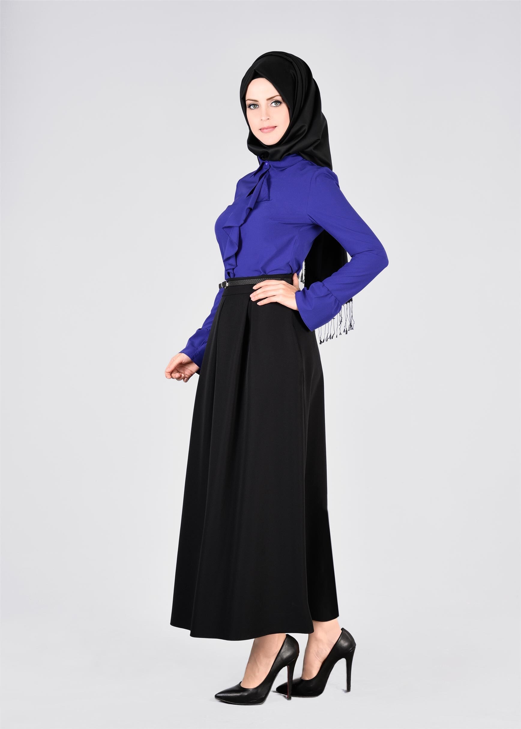 Tesettür giyim LACİVERT 4397 NEW FESTİVAL BLUZ 38/46 TEK40