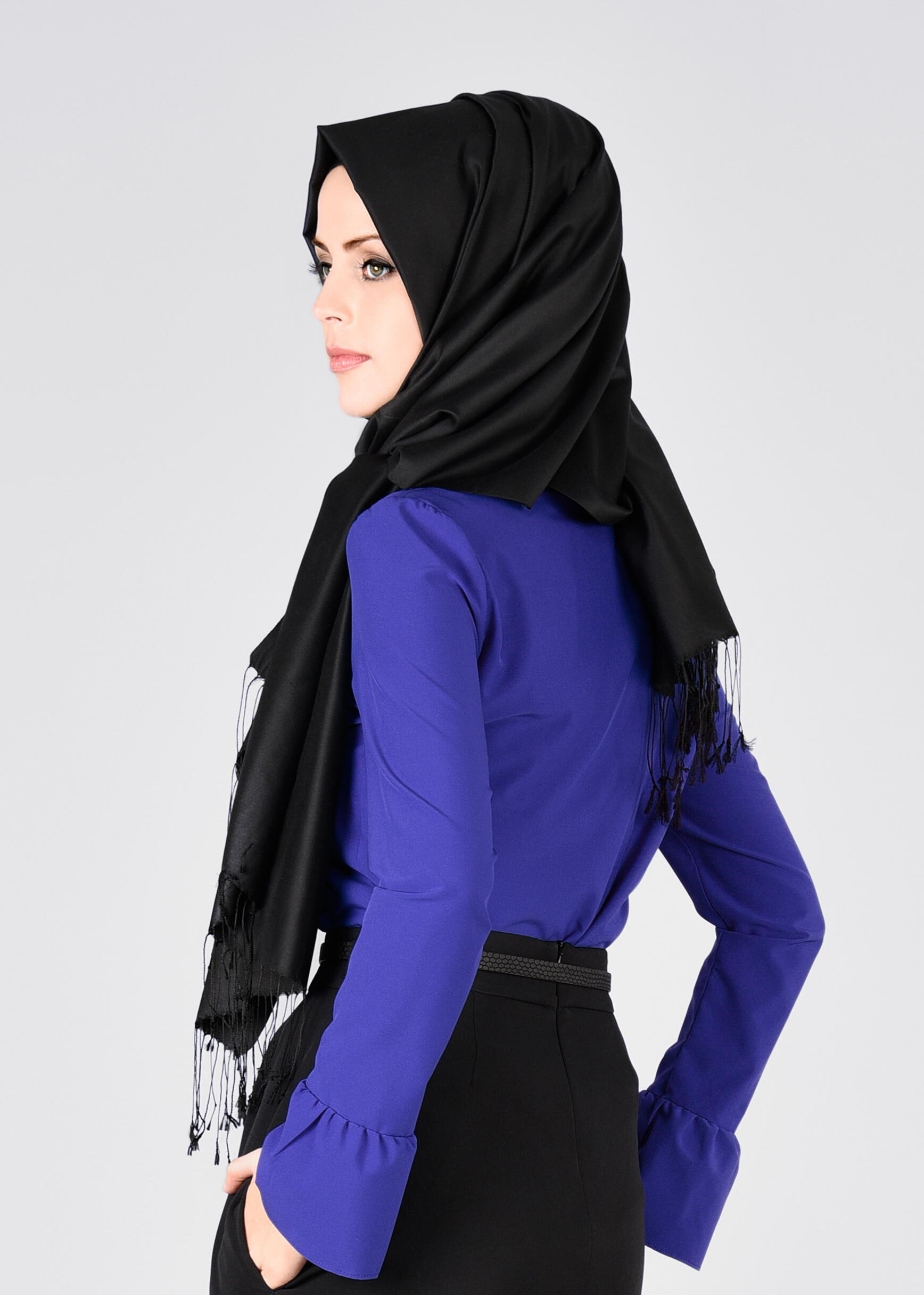 Tesettür giyim LACİVERT 4397 NEW FESTİVAL BLUZ 38/46 TEK40