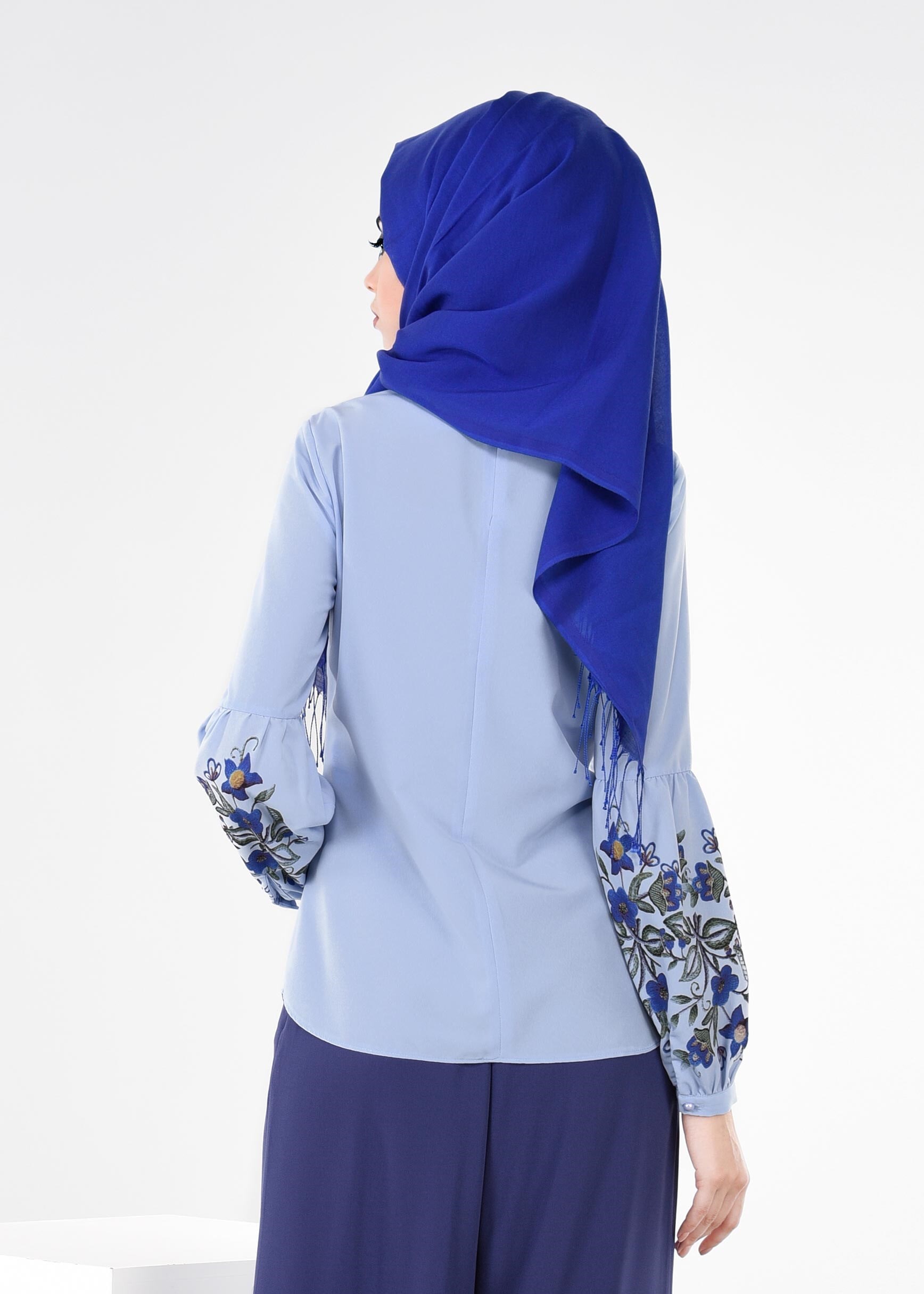 Tesettür giyim MAVİ 4423 NEW LOREN BLUZ 36/44 TEK38