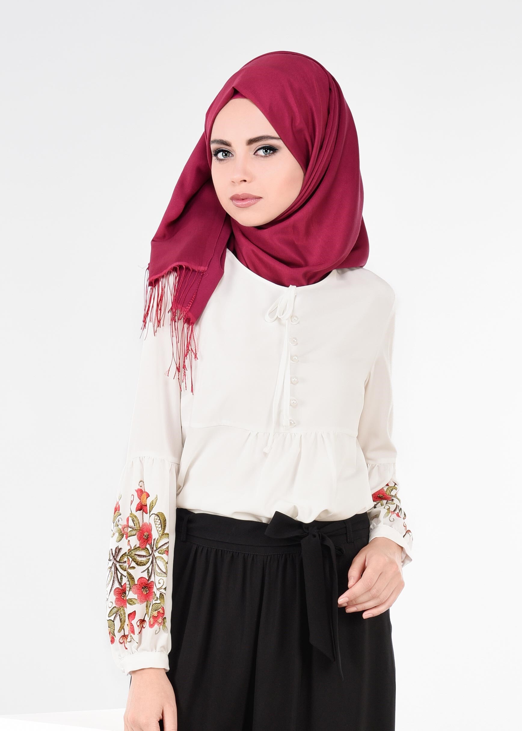 Tesettür giyim EKRU 4423 NEW LOREN BLUZ 36/44 TEK38