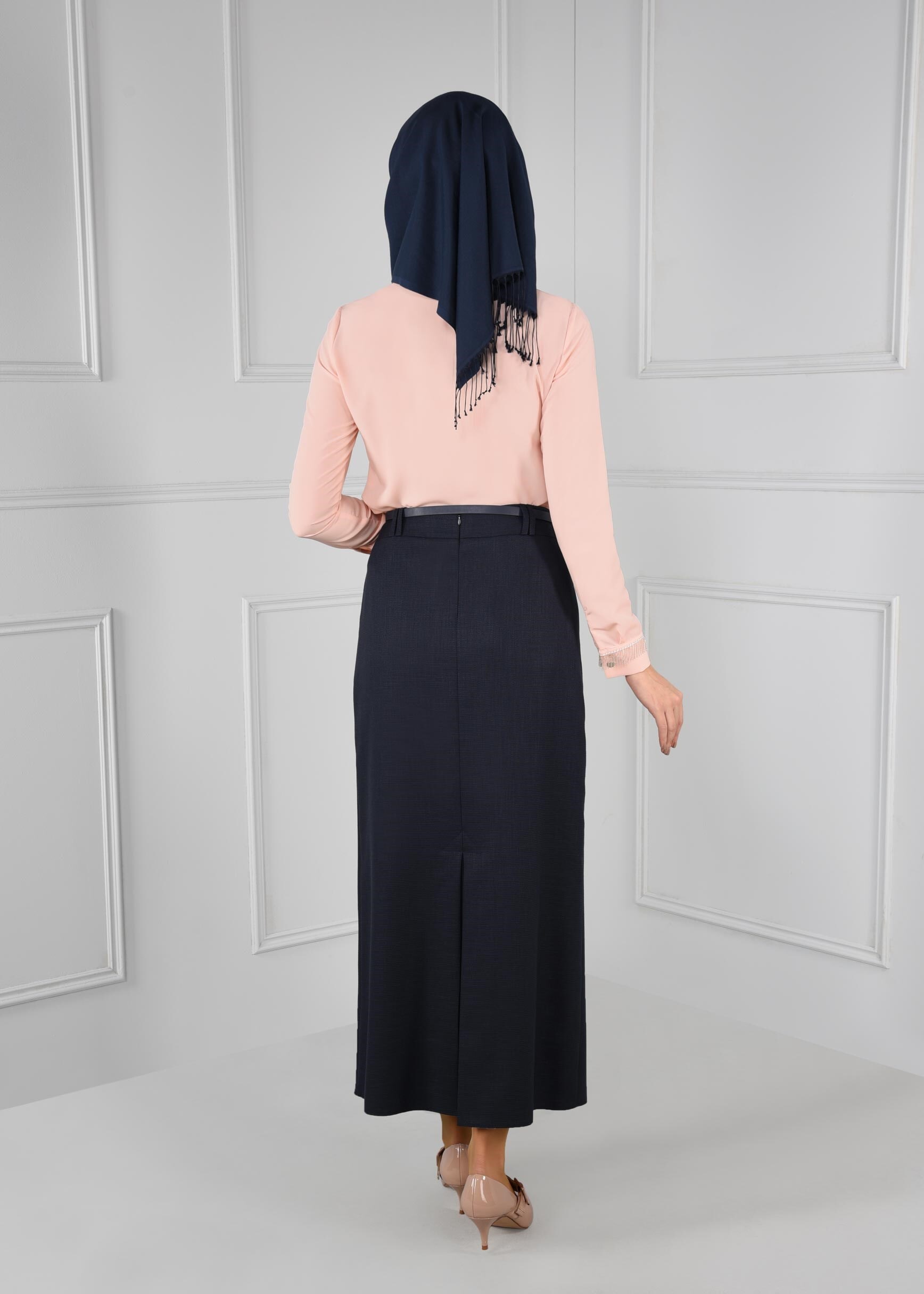 Tesettür giyim PUDRA 4072-1 NEW LOREN BLUZ 38/46 TEK40