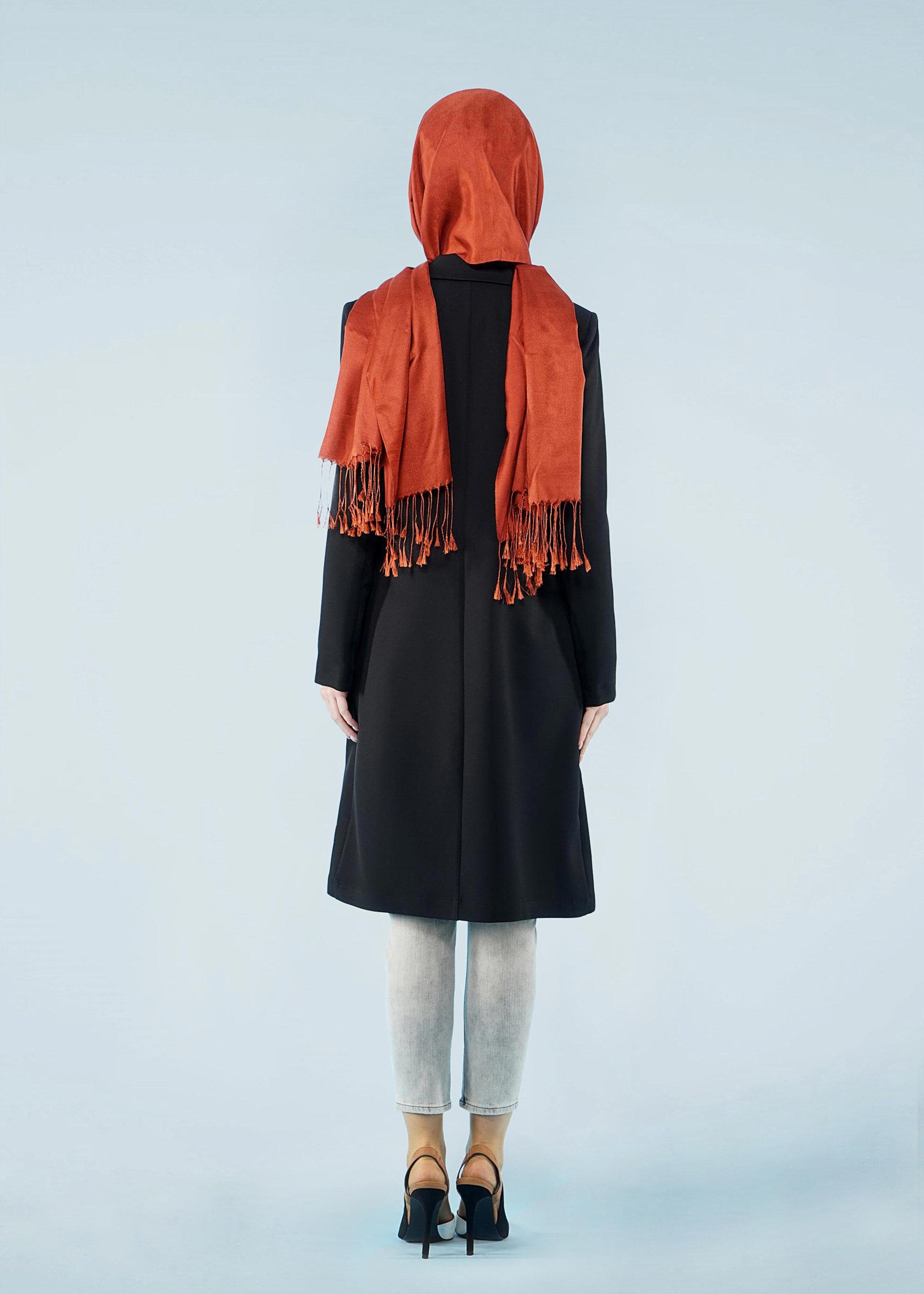 Tesettür giyim SİYAH 4171 ZOOM CEKET 38/46 TEK40