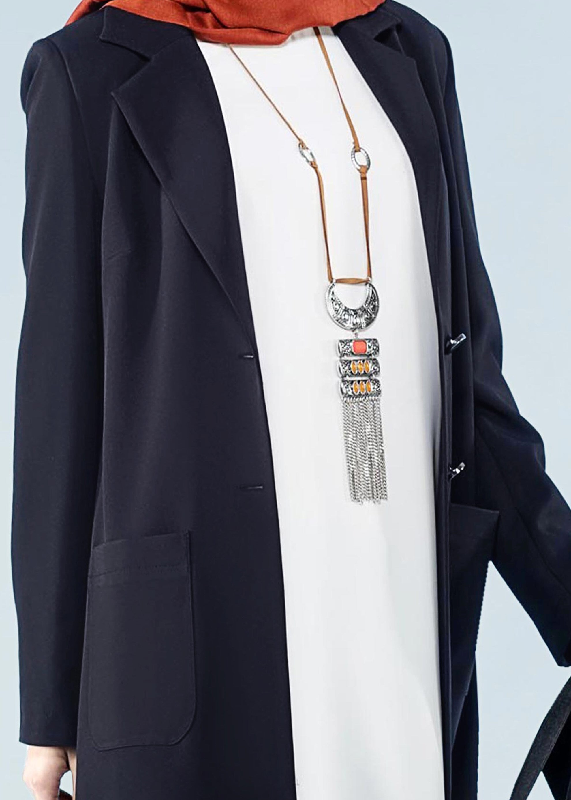 Tesettür giyim LACİVERT 4171 ZOOM CEKET 38/46 TEK40