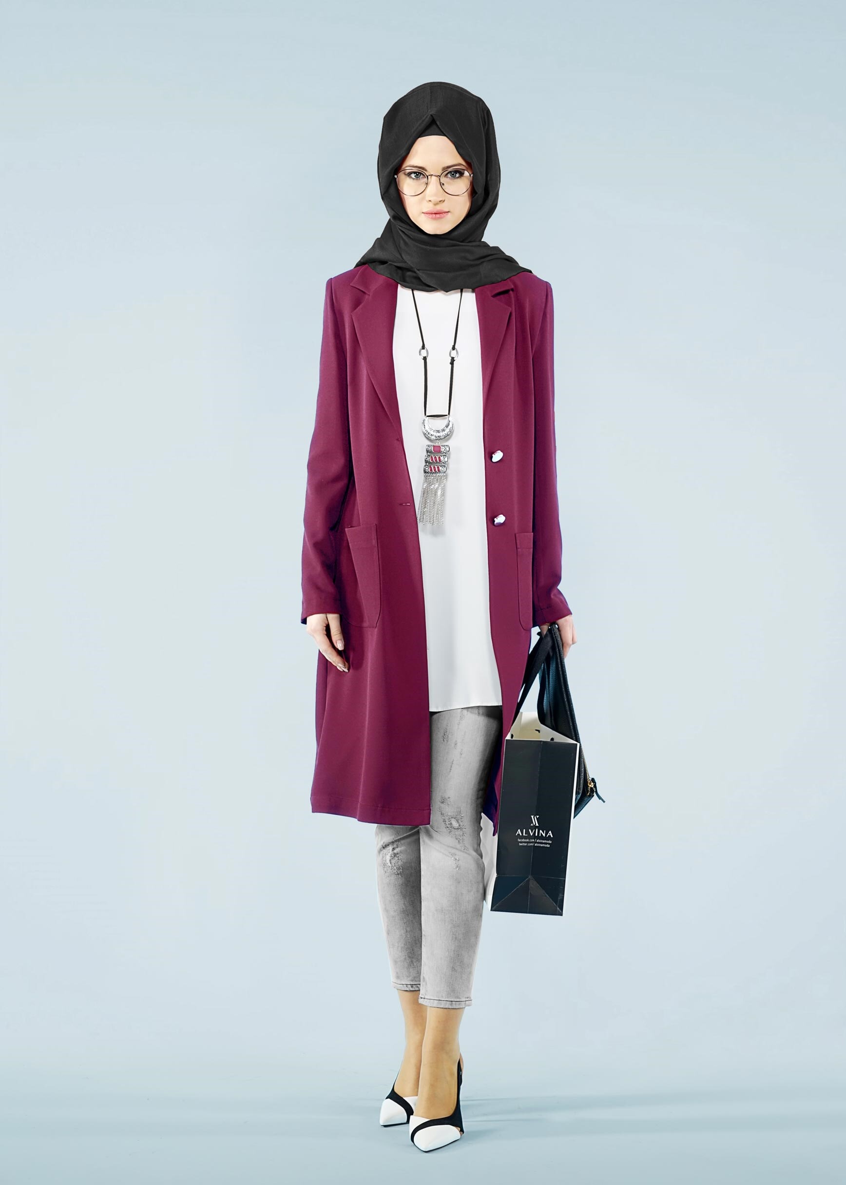 Tesettür giyim MOR 4171 ZOOM CEKET 38/46 TEK40