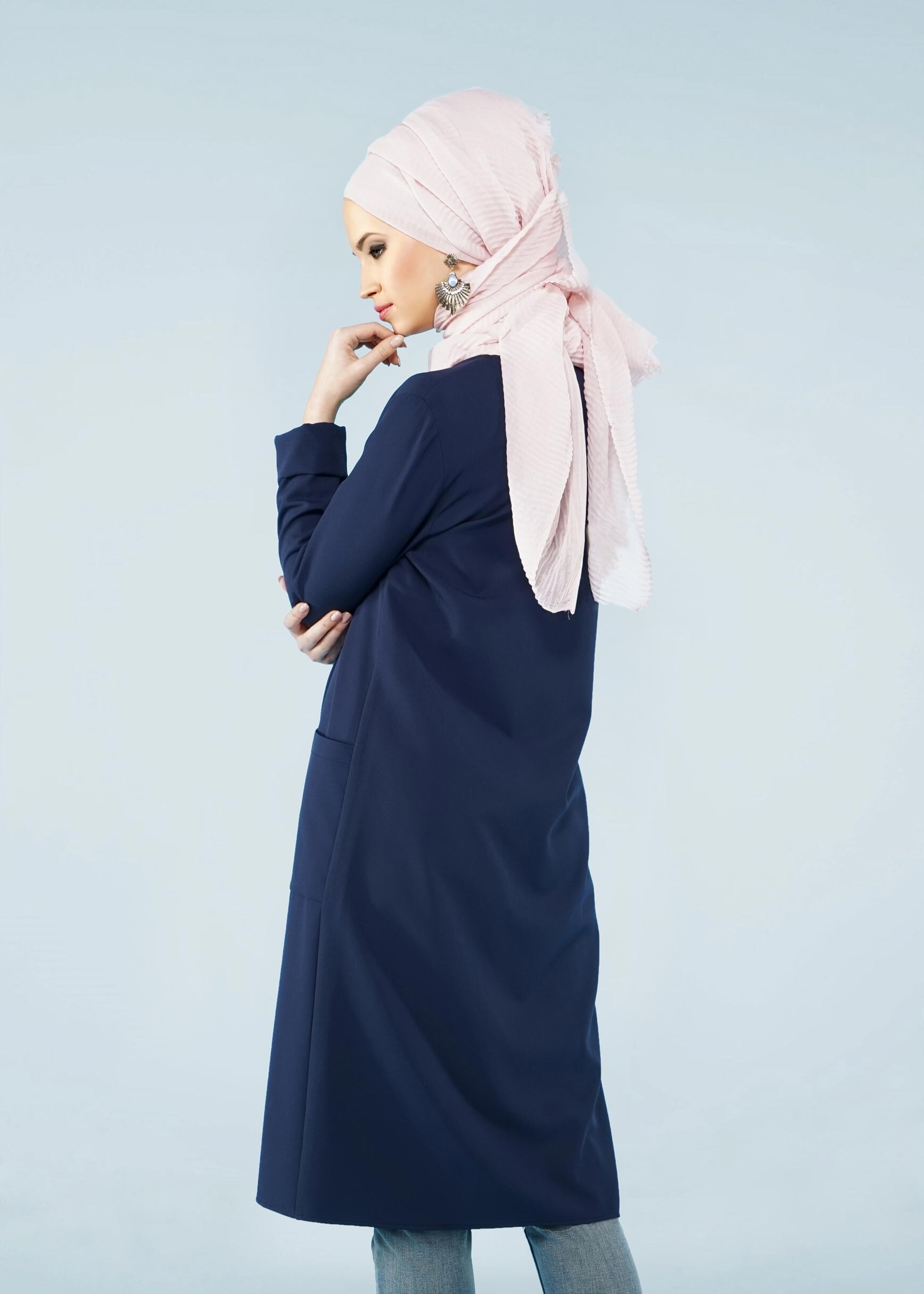 Tesettür giyim LACİVERT 4183 ZOOM TESETTÜR CEKET 38/46 TEK40