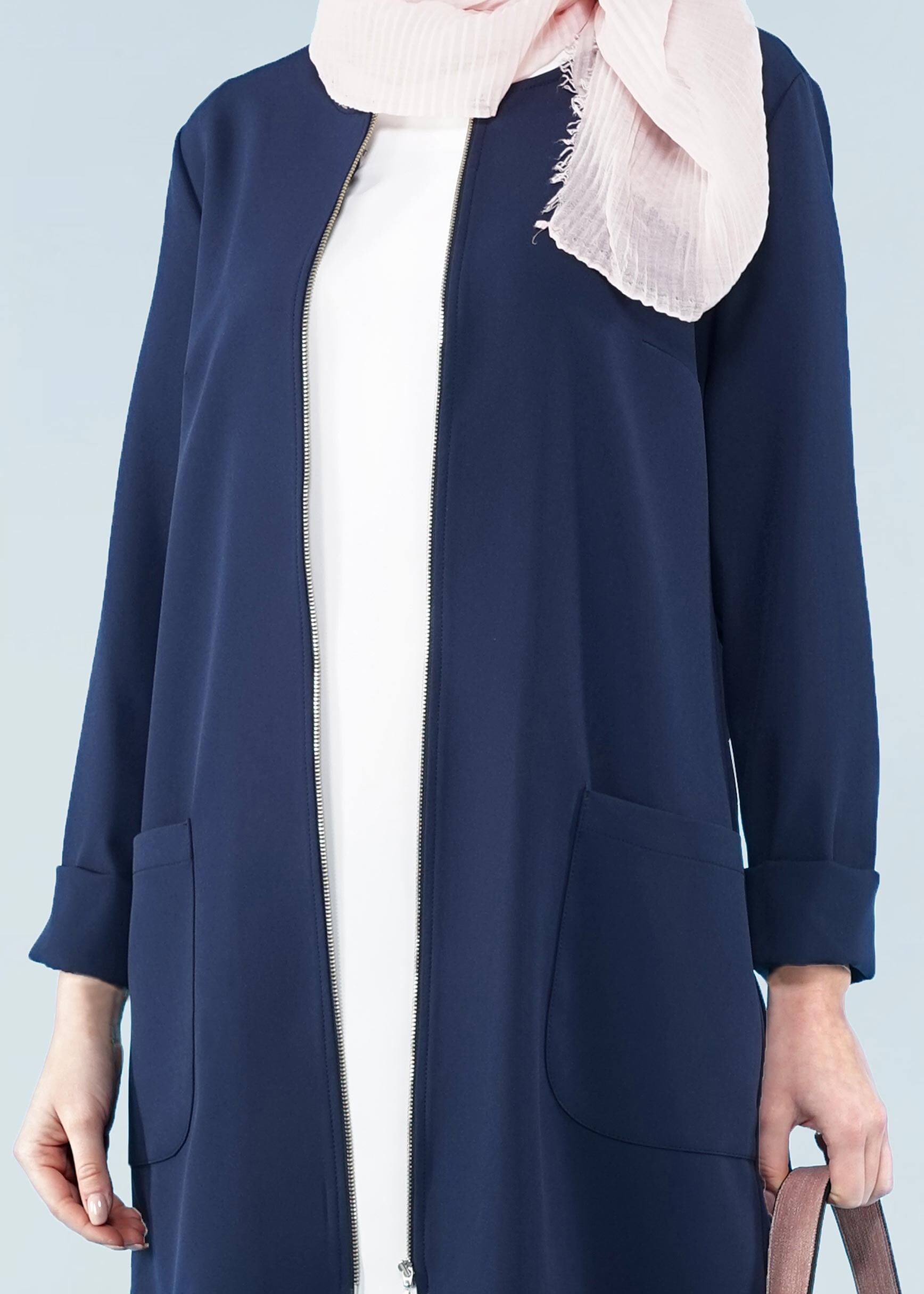 Tesettür giyim LACİVERT 4183 ZOOM TESETTÜR CEKET 38/46 TEK40