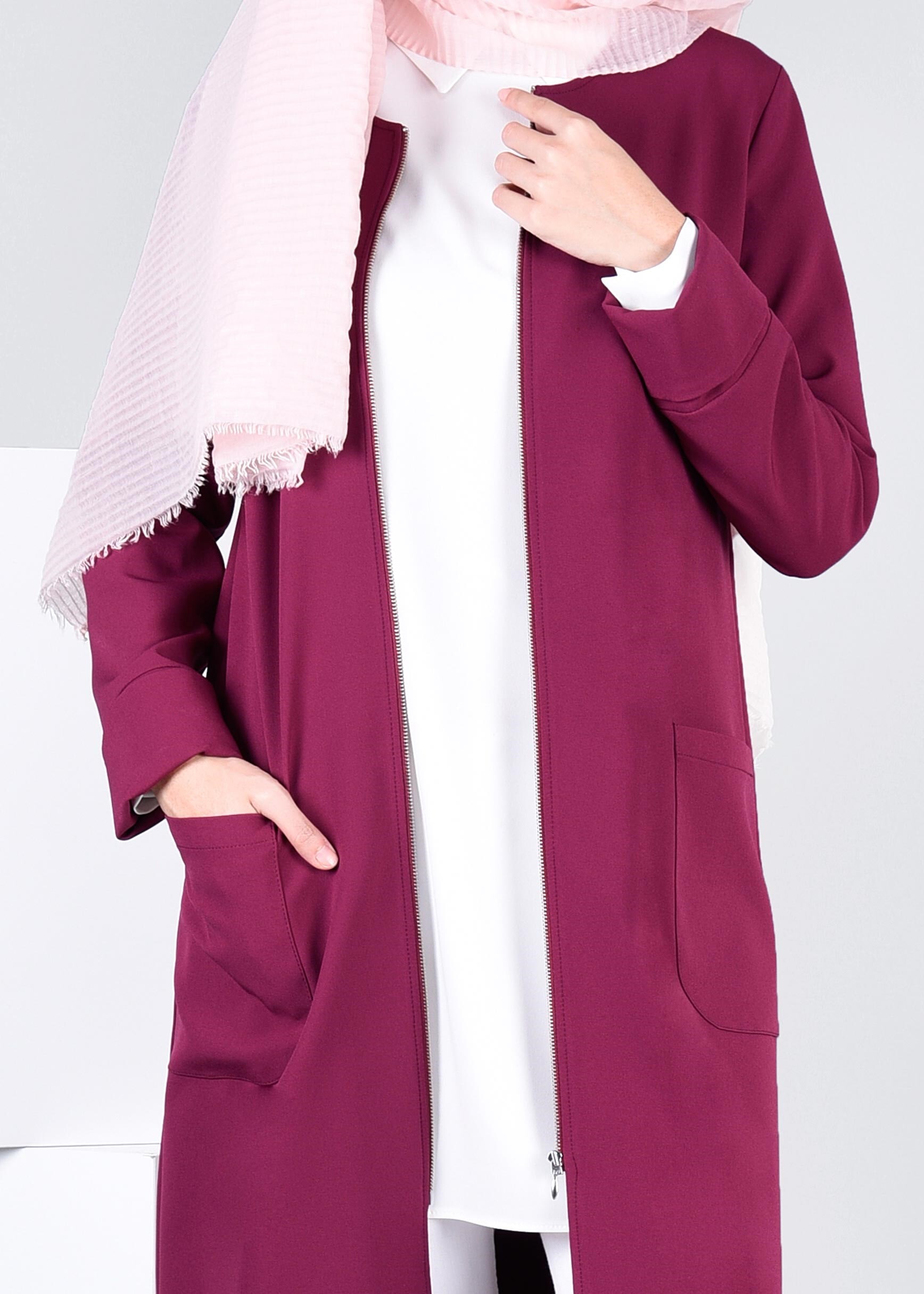 Tesettür giyim MOR 4183 ZOOM TESETTÜR CEKET 38/46 TEK40