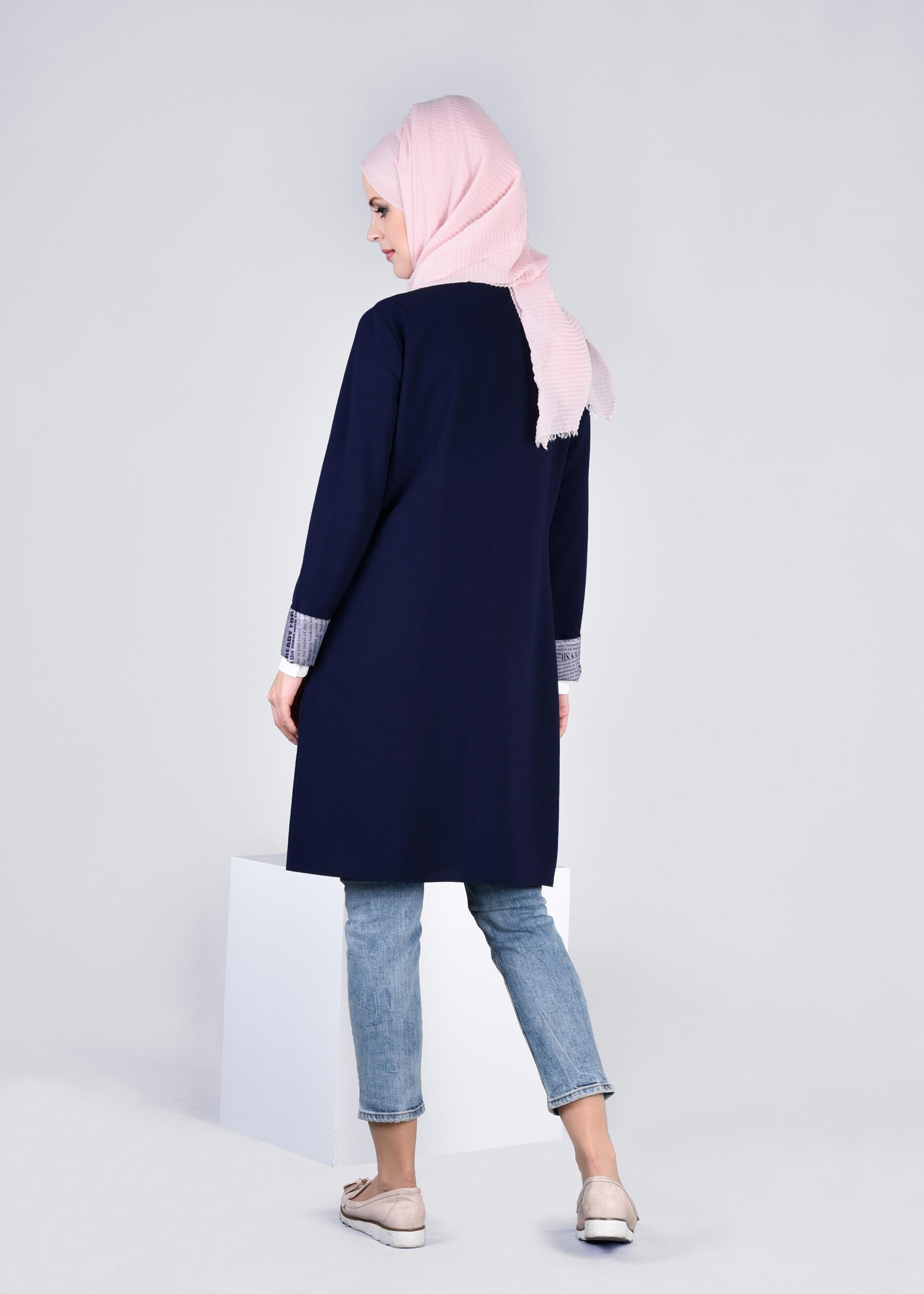 Tesettür giyim LACİVERT 4219 CAMİLA 6385 CEKET 38/46 TEK40