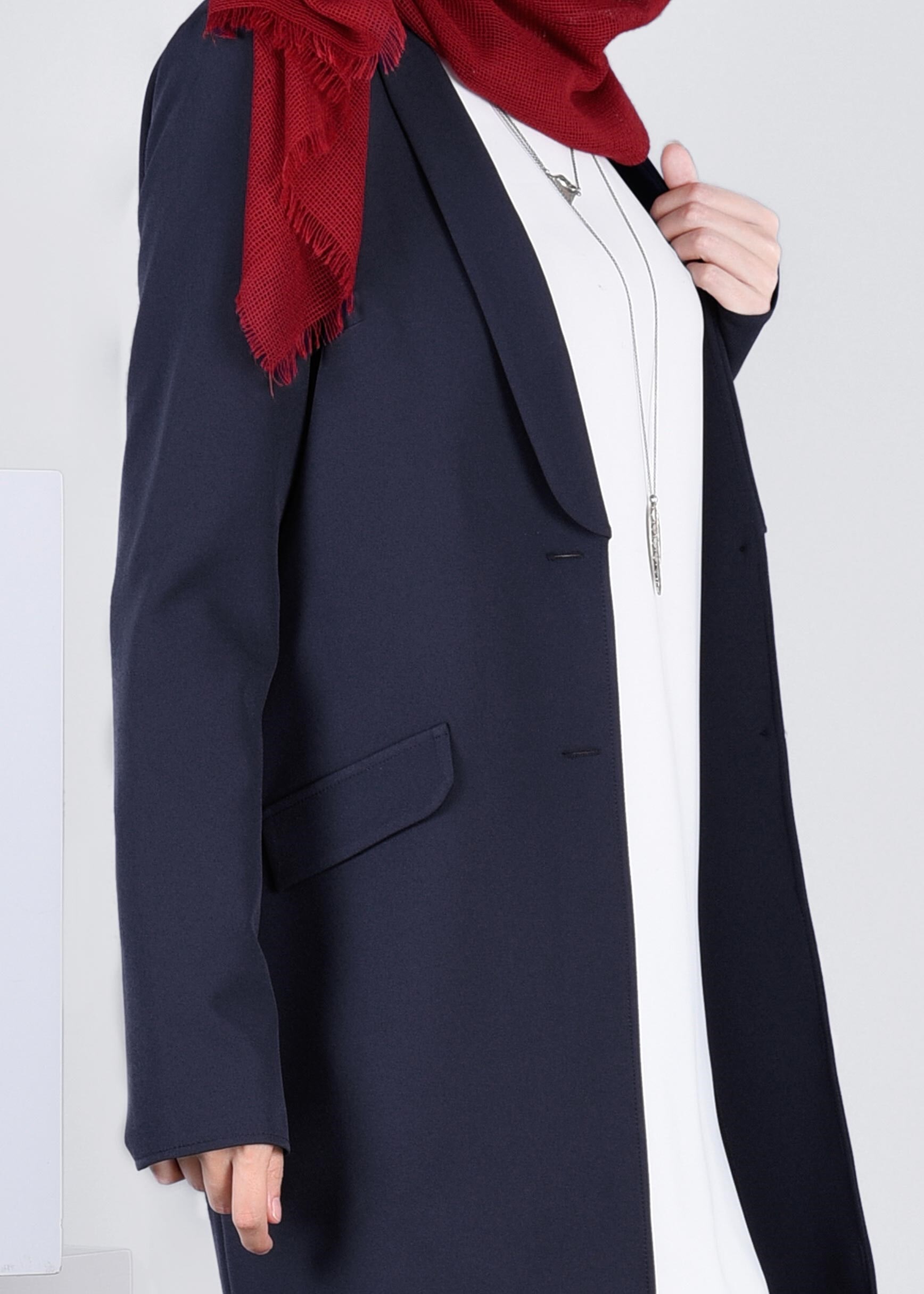 Tesettür giyim LACİVERT 4222 ZOOM CEKET 38/46 TEK36