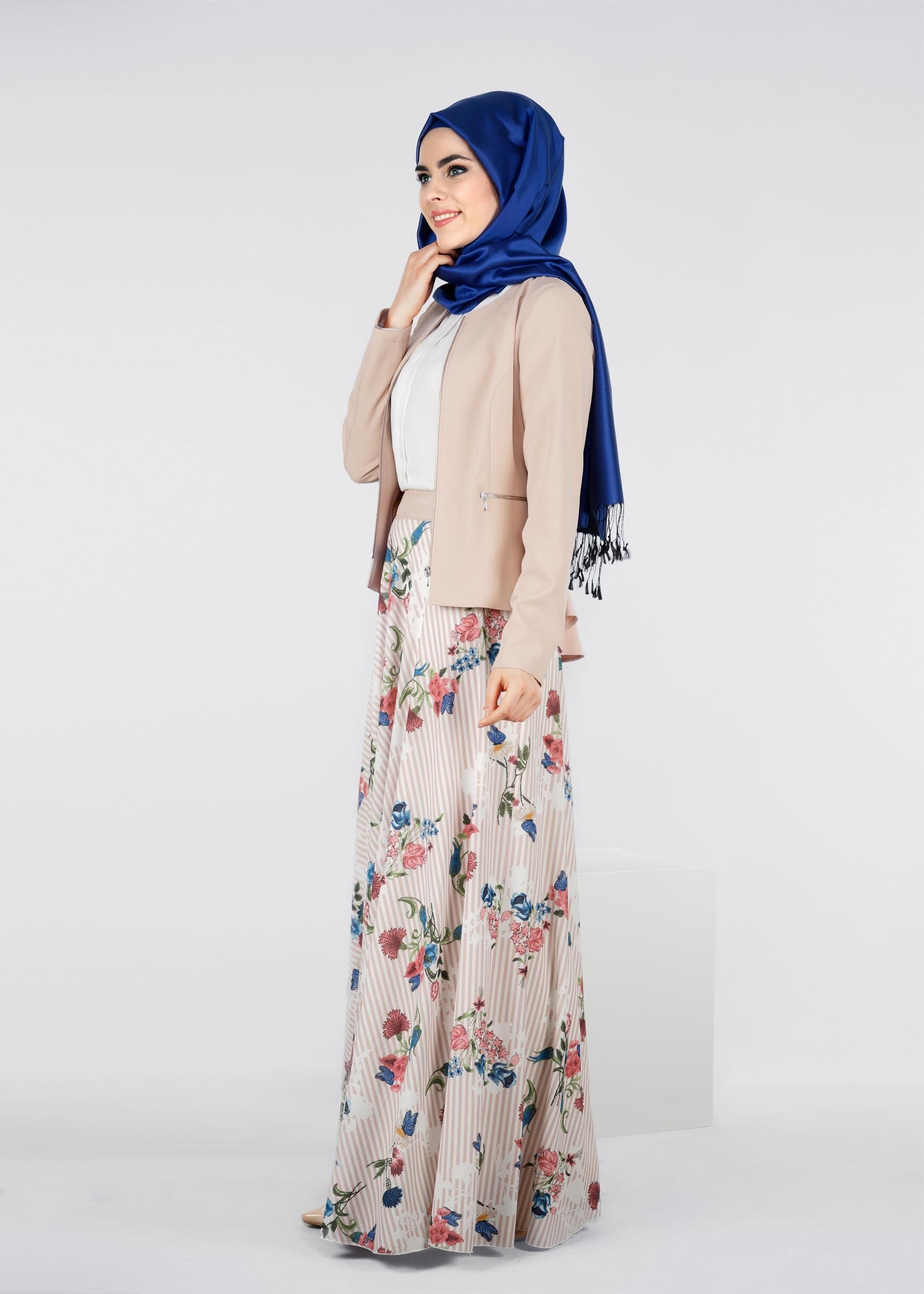 Tesettür giyim BEJ 4223 ZOOM CEKET 36/42