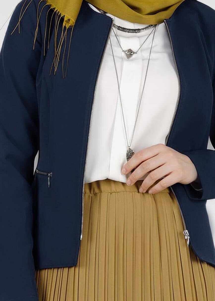 Tesettür giyim LACİVERT 4223 ZOOM CEKET 36/42